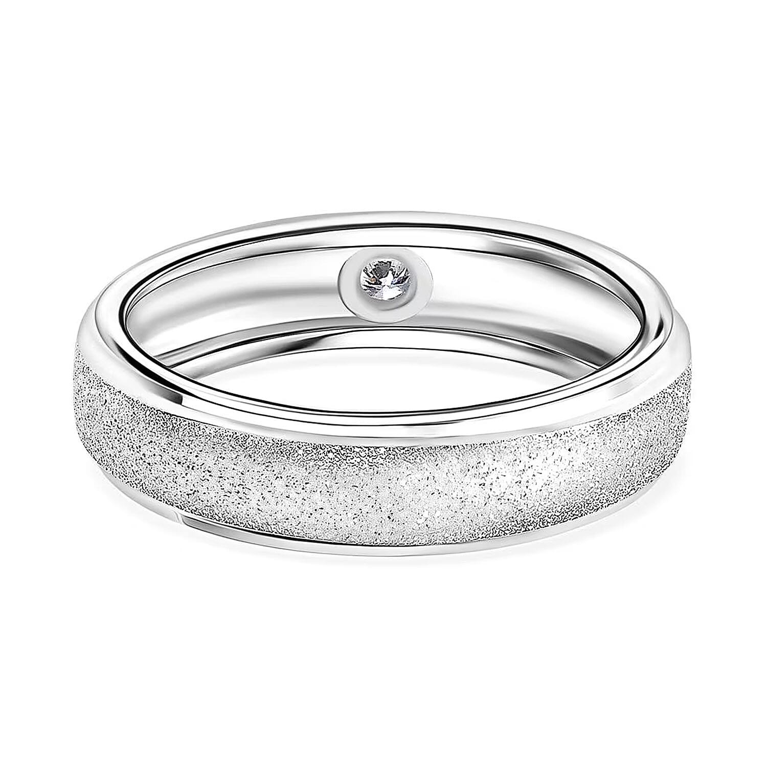 Lab Grown Diamond VS 0.10 ctw Band Ring in 950 Platinum Size 9.0 4 Grams