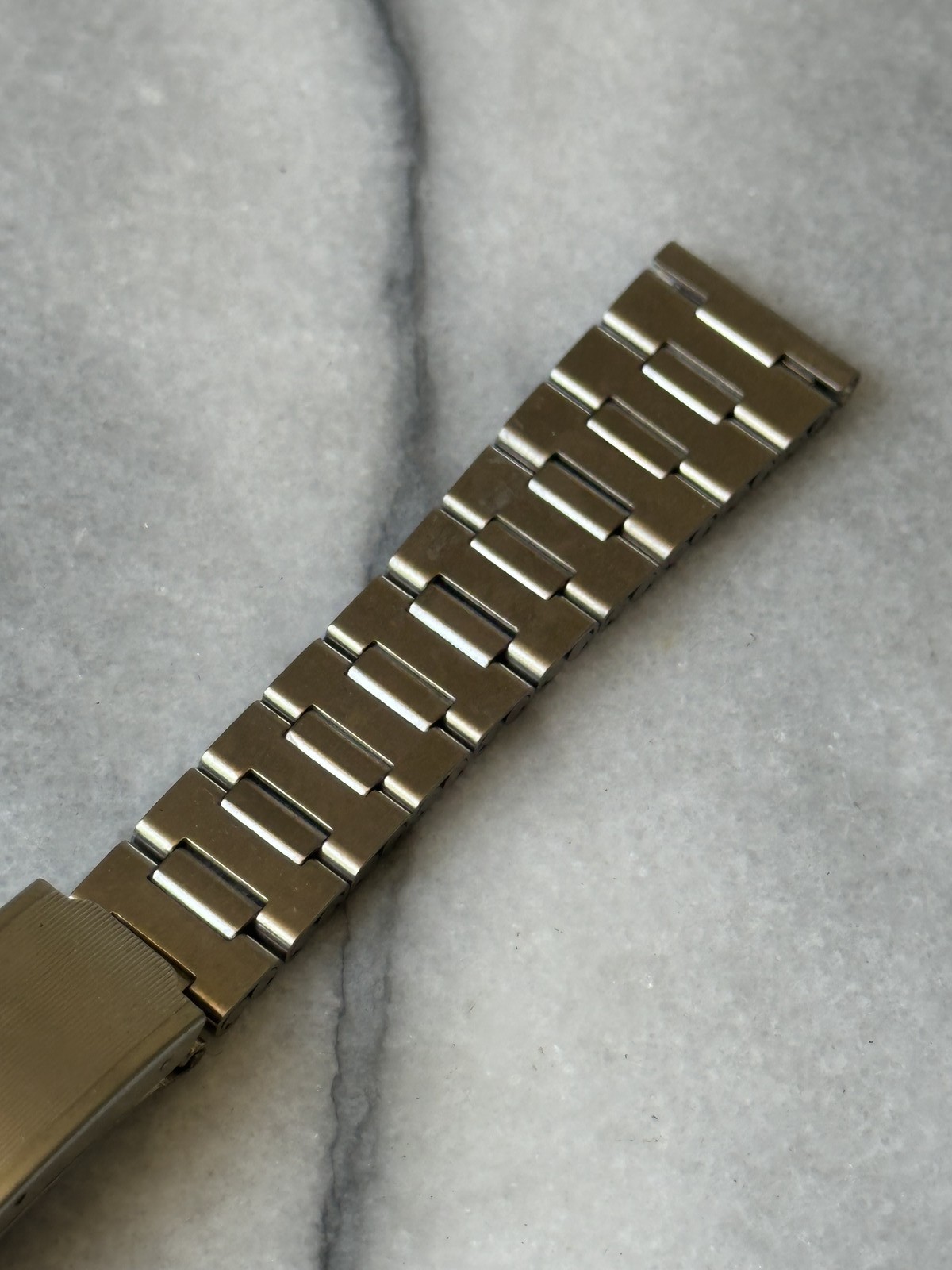 Bracelet de montre vintage en acier inoxydable