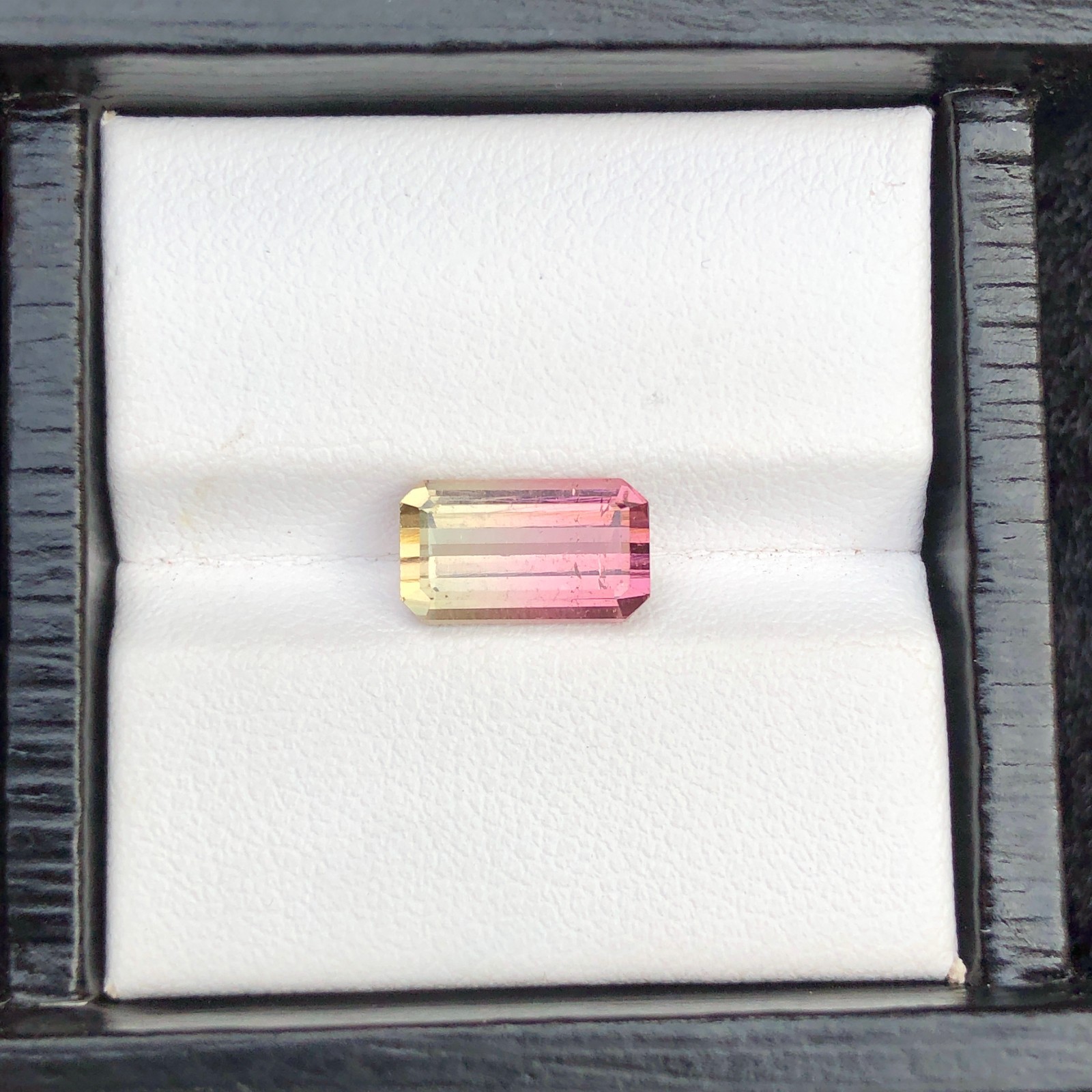 2.80 Ct Natural Watermelon Tourmaline Emerald Cut Loose Gemstone