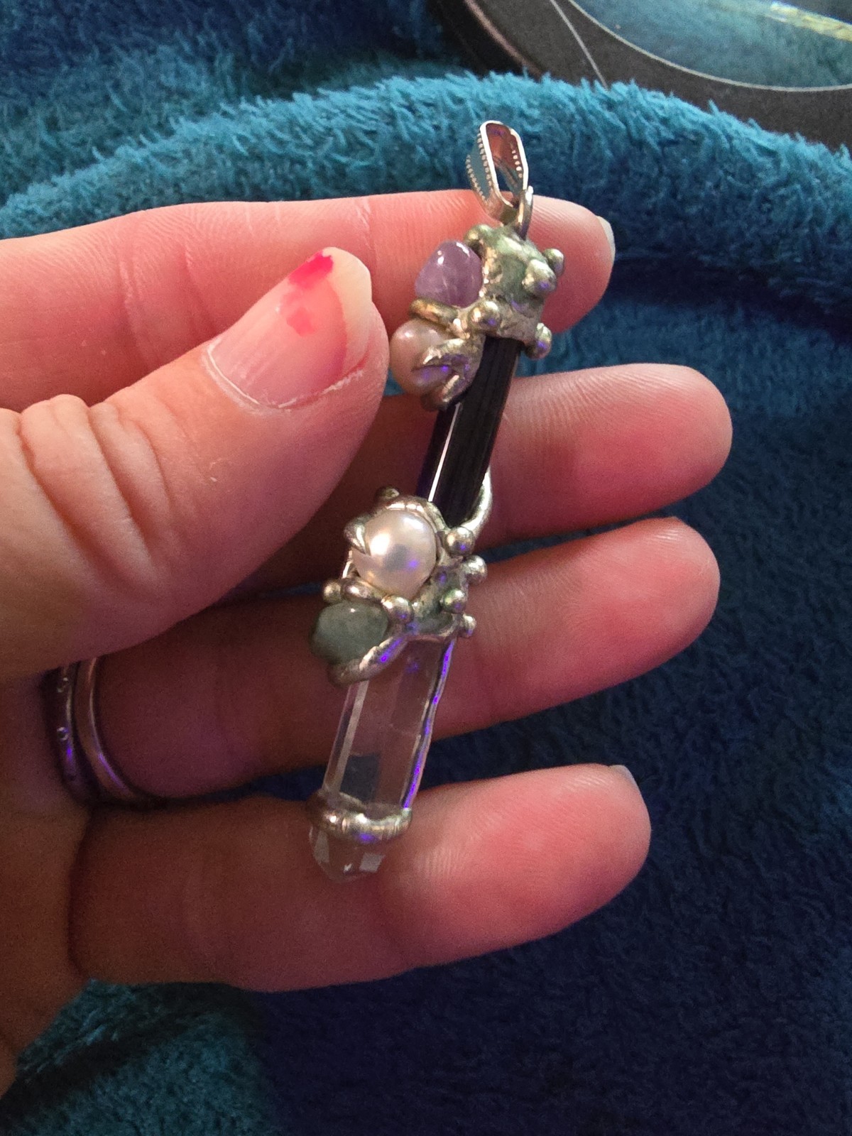 Ask, Believe, Receive Wand Pendant