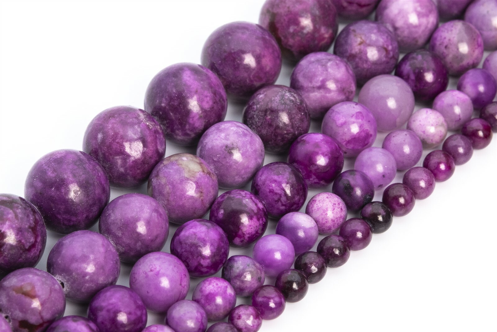 Jasper Beads Sugilite Purple Color Round Loose Beads 4-5/5-6/8/10/11-12MM
