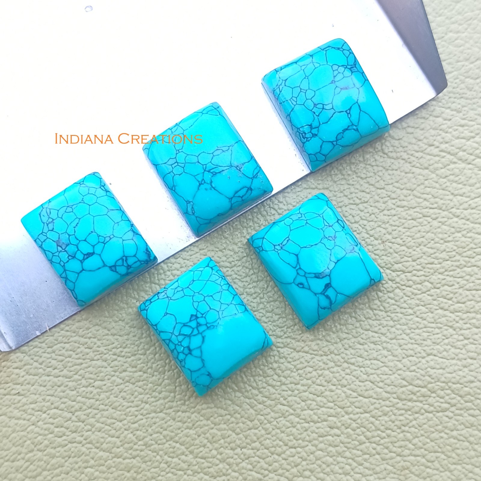 Synthetic Turquoise Rectangle Cabochon 6x8mm To 20x25mm Loose Gemstone
