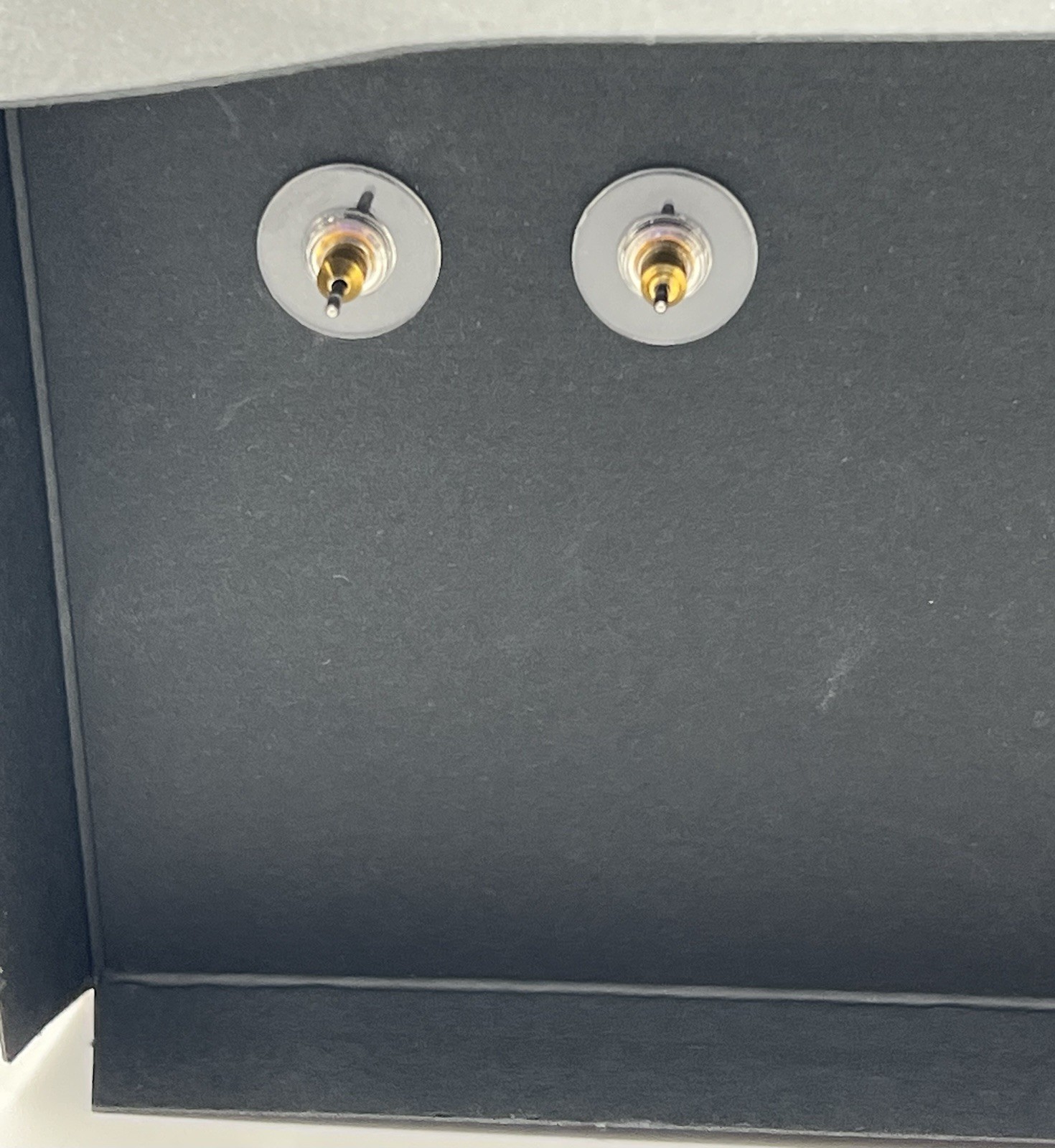 J. Crew Triple Crystal Drop Pierced Earrings Yellow & Clear Set In Gold Tone