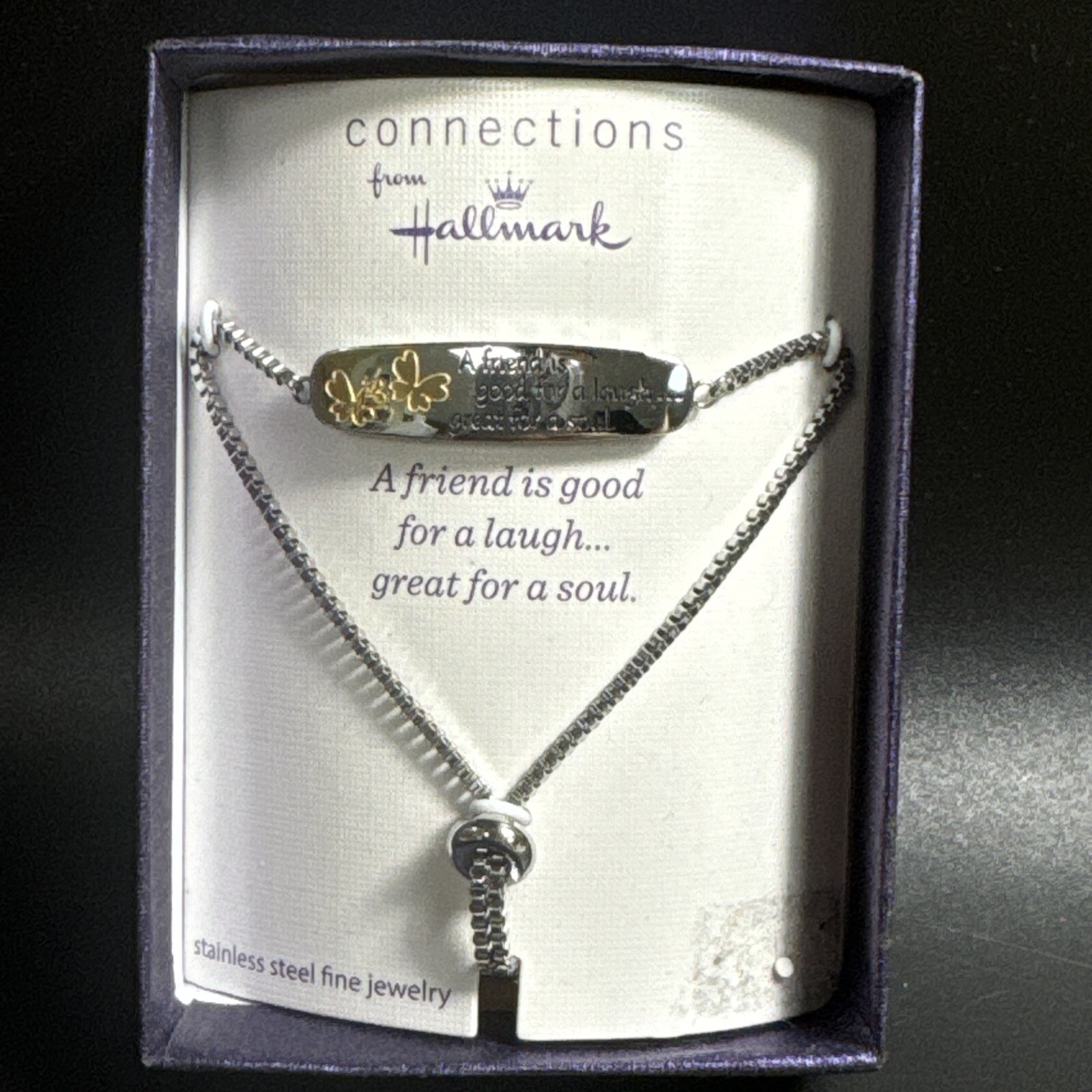Connections From hallmark Friendship Boho bracelet Butterfly A Friend Is Good