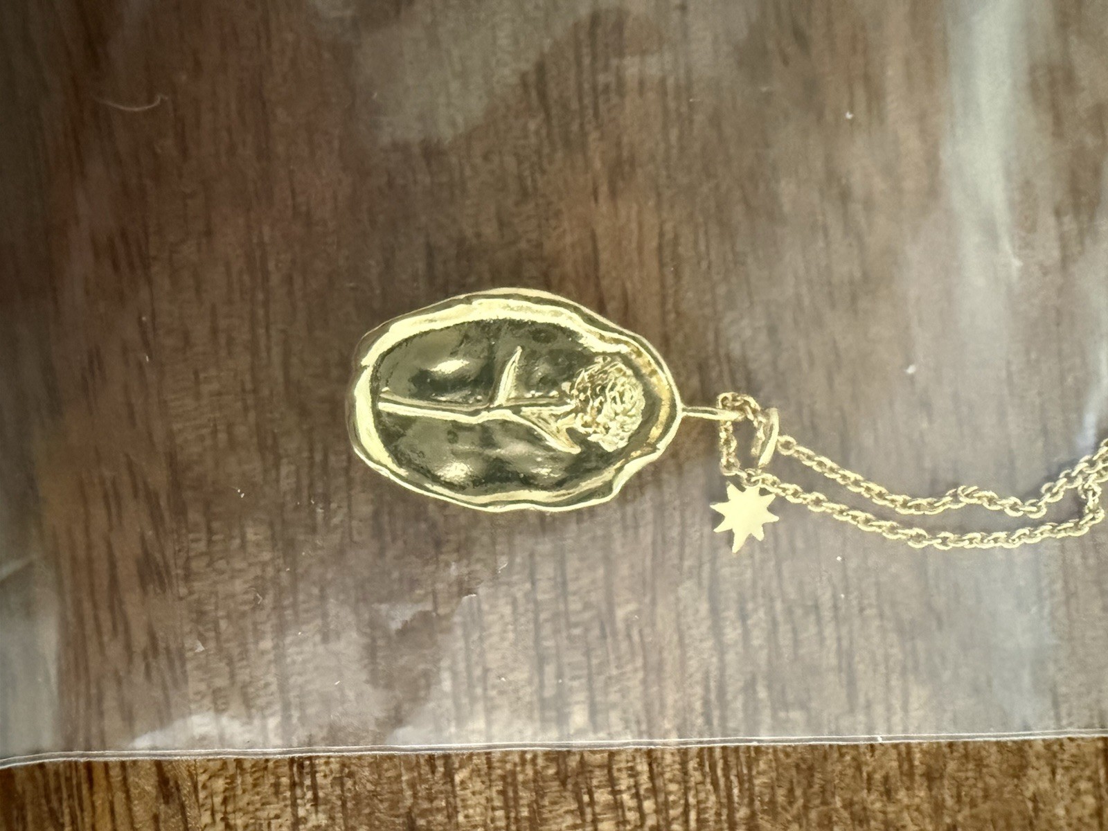 Birth Flower Pendant Necklace- January- Carnation