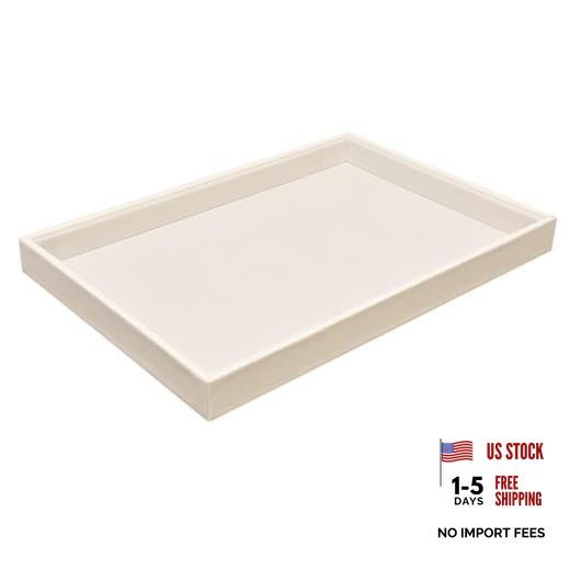 Velvet Jewelry Tray for Drawers Jewelrys Display Tray Stackable Jewelry 1 Beige