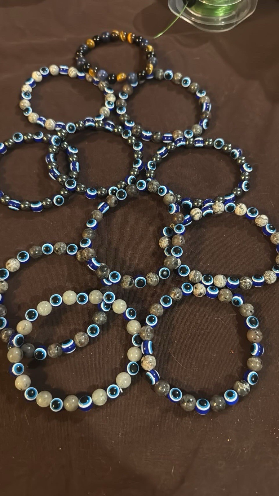 Mixed Jewelry Lot 50+ Multicolor Beaded Stretch Bracelets Mixed Materials