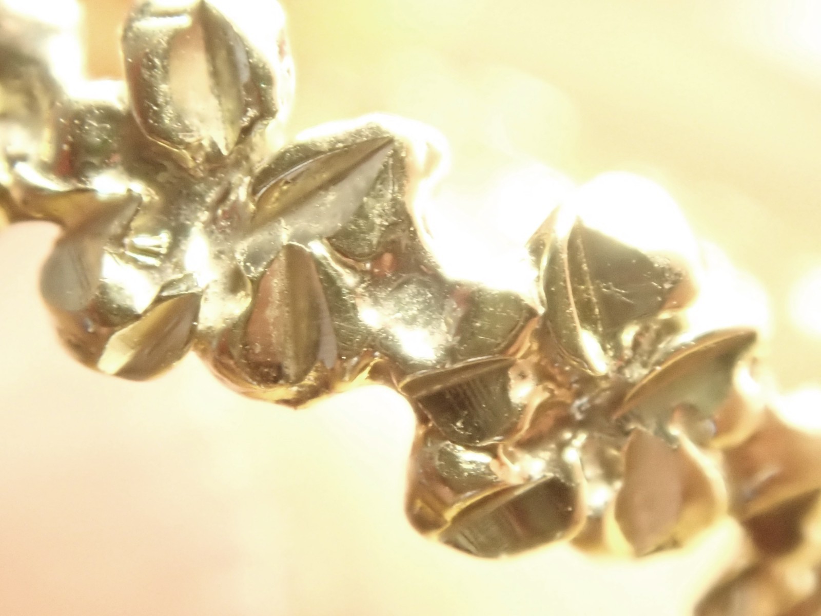 Size 5 Hawaiian Plumeria Lei Solid 14K Yellow Gold Women’s Ring 4.3 mm Handmade