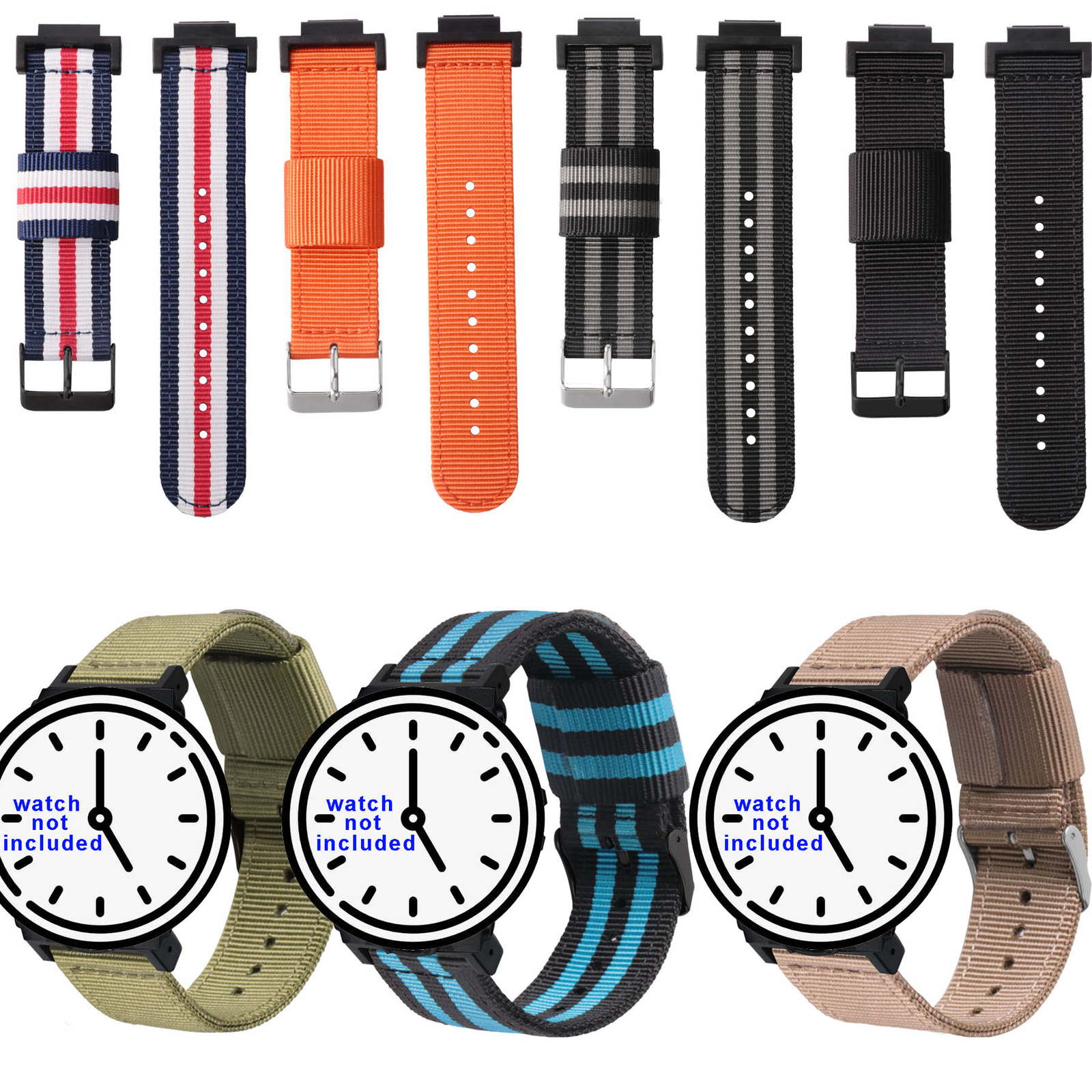 Sport Weave Nylon Fabric Strap for GWX-5600 GLS-8900 DW6900 G5600 GA110 Bracelet