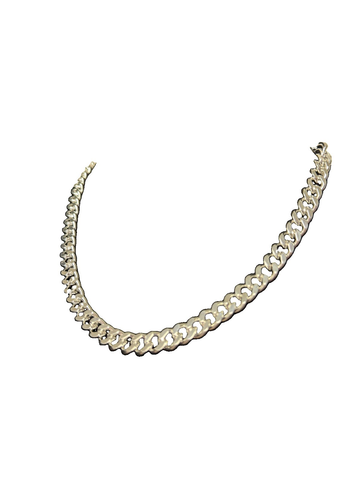 Cuban Link Curb Chain 925 Silver 22” 10MM 78.5G Signed