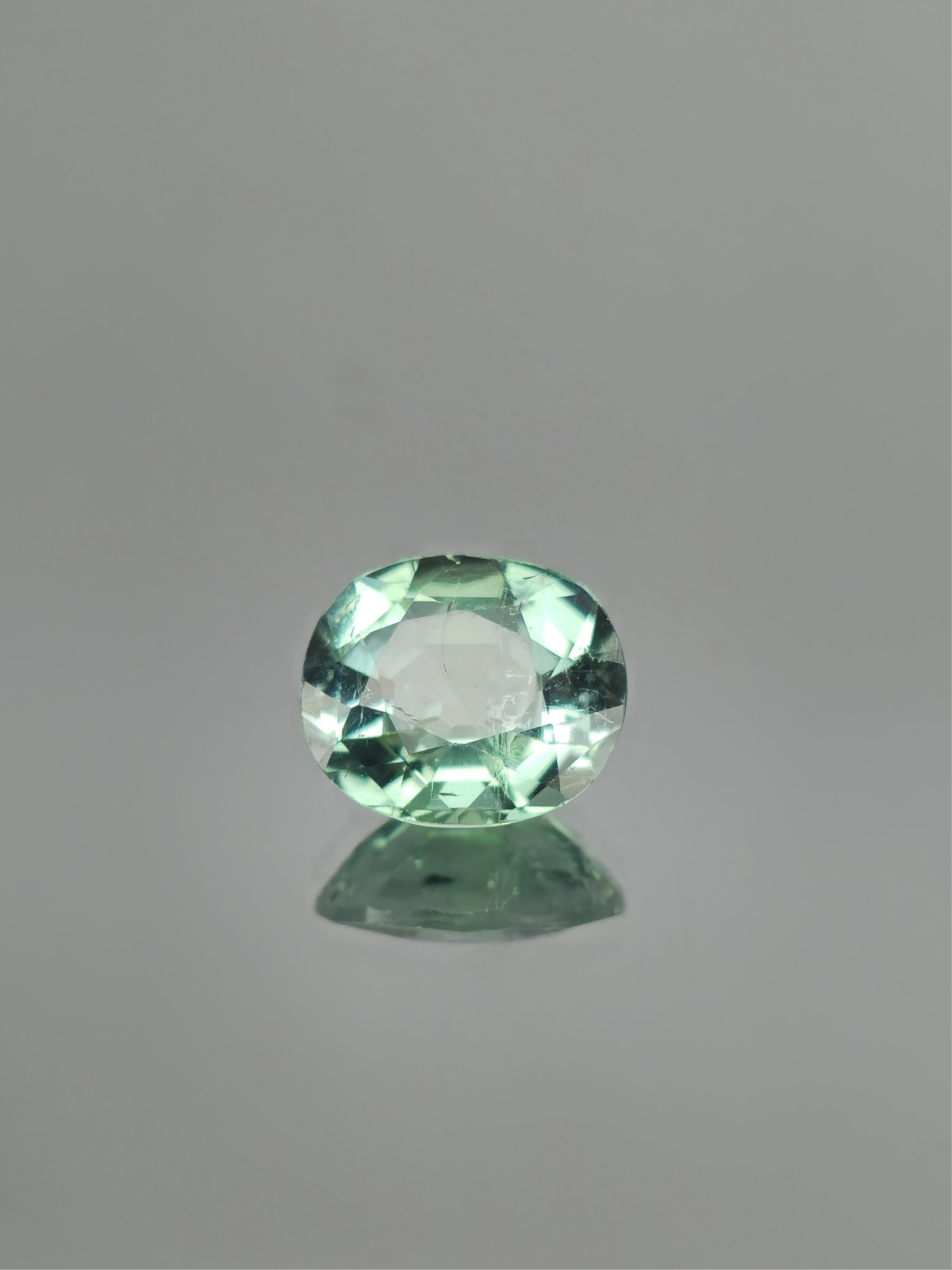 Tourmaline Untreated 1.38 Carat Certified GRA Bluish Green Natural Gemstone