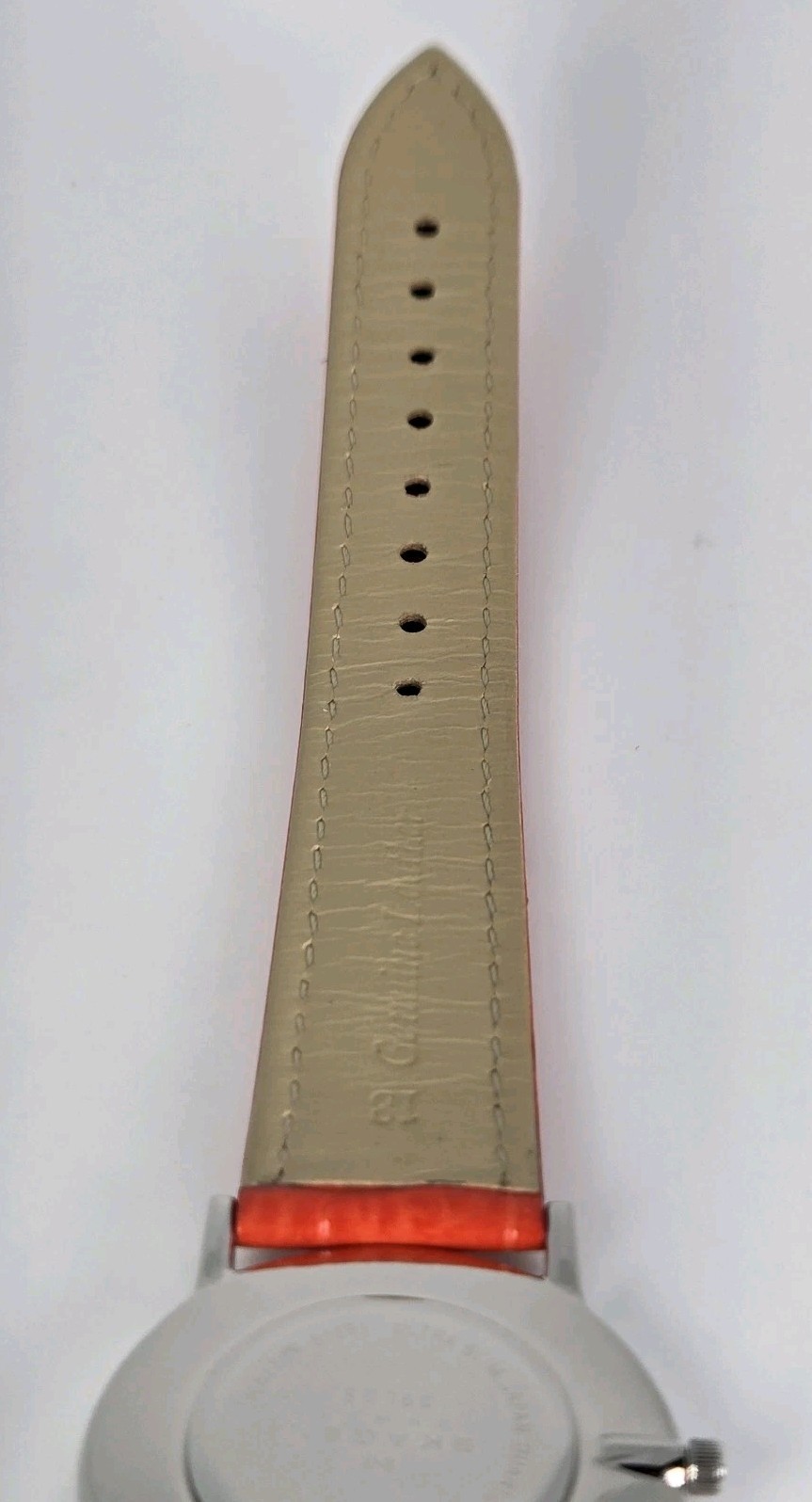 SKAGEN STEEL DENMARK WOMEN’S STAINLESS ST ULTRA SLIM SILVER DIAL LEATHER BAND