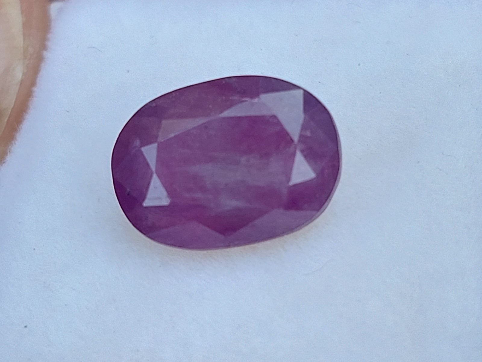 3.22 Ct.Precious Gem! Natural Purplish Pink Sapphire Unheated Kashmir Origi