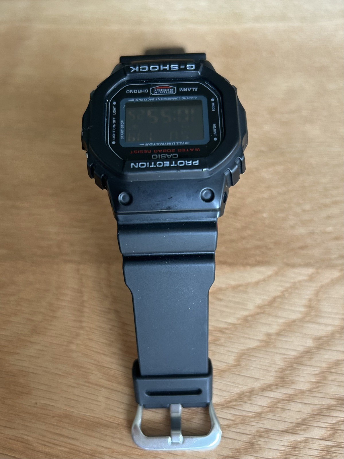 CASIO WATCH G-SHOCK DW-5600HR BLACK & RED HERITAGE SERIES 3229 WATER RESISTANT
