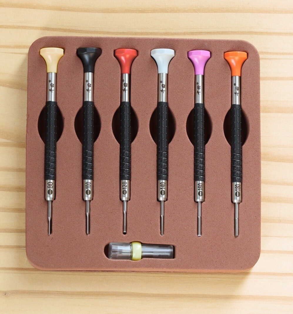 T-shaped anti slip watch screwdriver set+spare blade for Rolex Tudor Bracelet