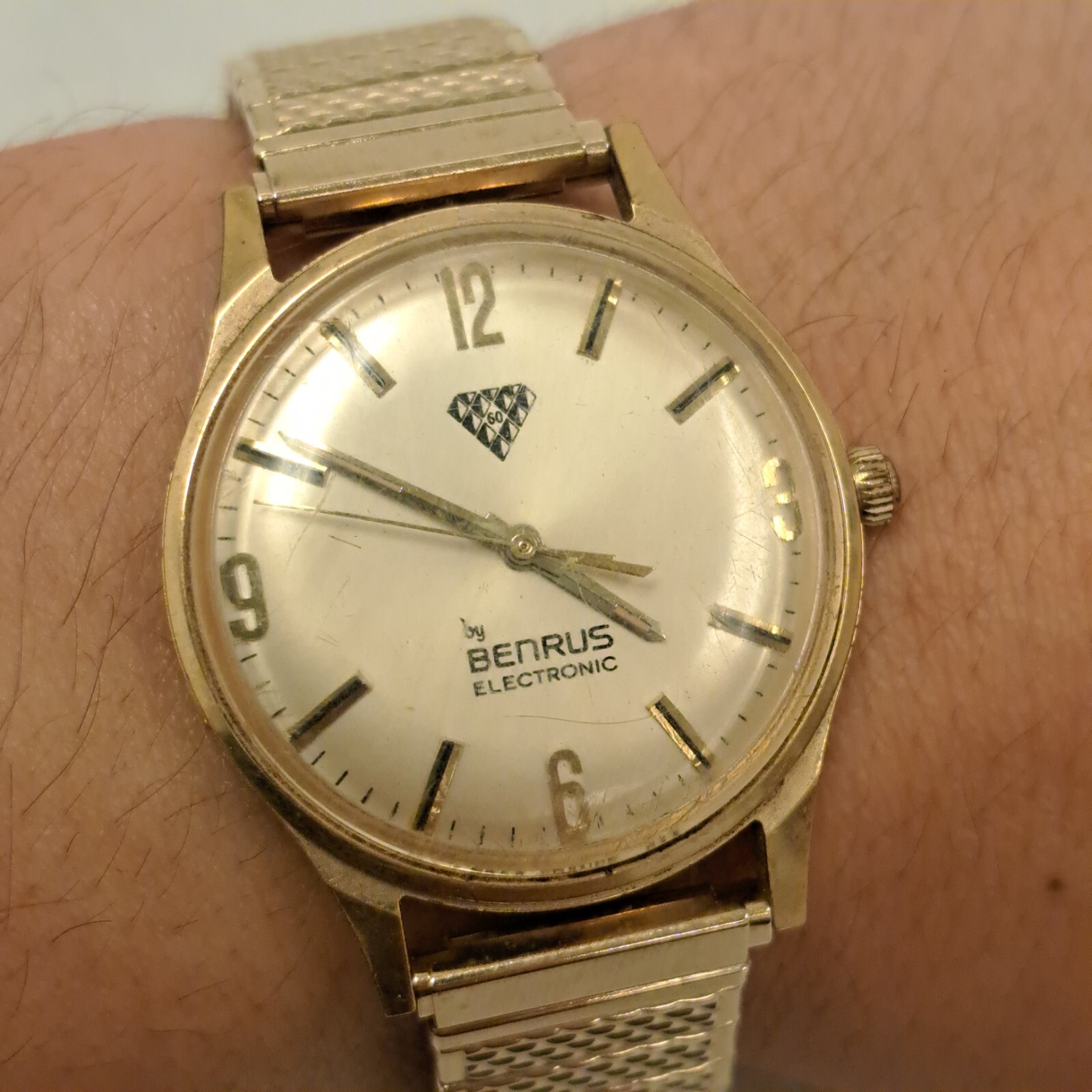Vintage Estate 1969 Benrus 60 By Benrus Electronic 11 Jewel France