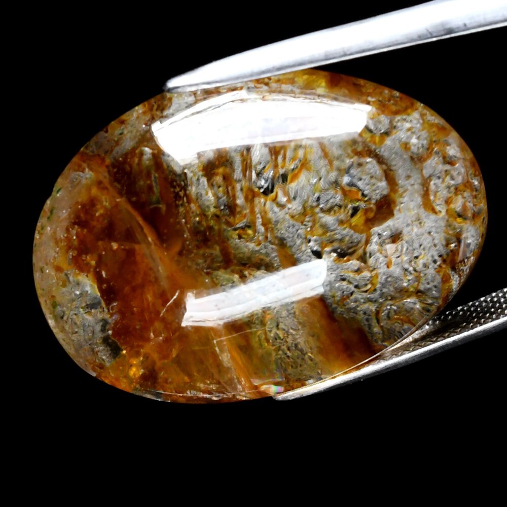 💎 60.37ct Oval Cabochon Natural White Quartz Inclusions – Stunning, Myanmar Gem
