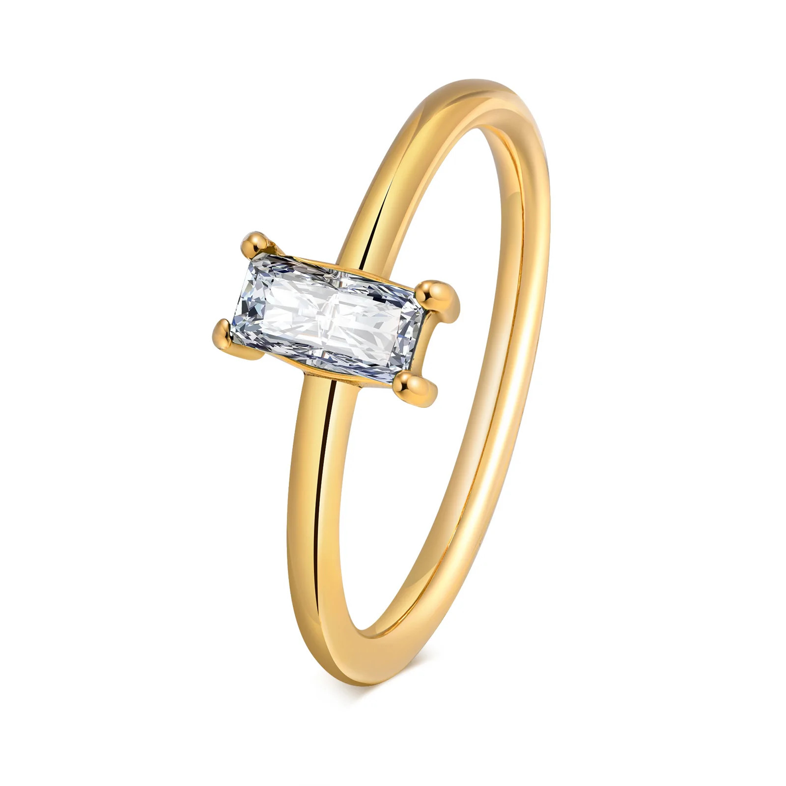 Twisted Rope Slim Ring Stainless Steel Minimalist Wedding Band Women Jewelry
