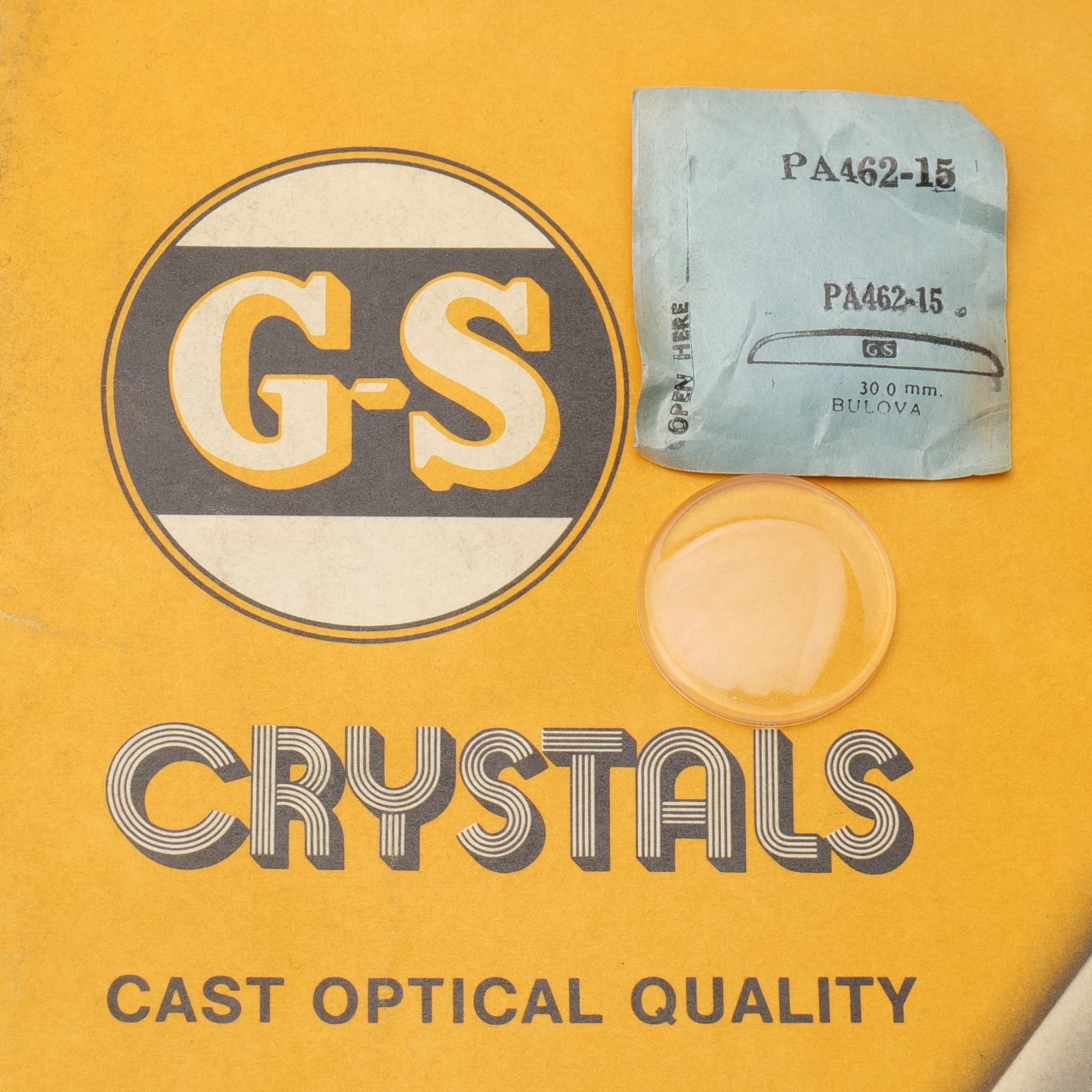 NOS GS Watch Crystal PA462-15 Bulova 30.0mm New Old Stock (PA1D22)