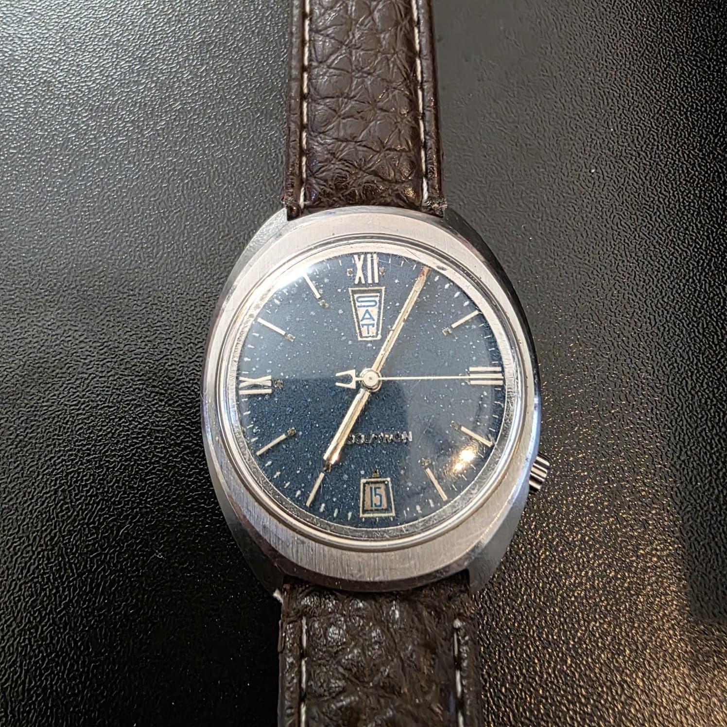 1969 Bulova Accutron Day/Date Watch Starry Night Dial