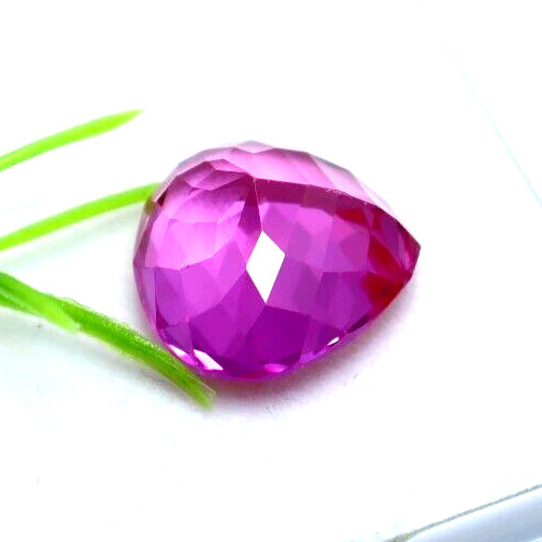 Natural Ceylon Pink Sapphire 19.10 Ct Pear Faceted Cut Certified Loose Gemstone