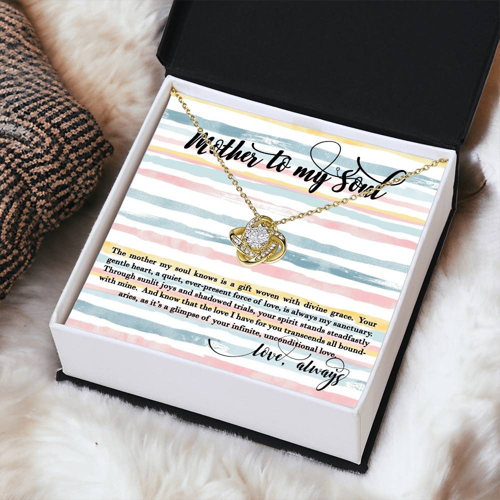 Mother’s Day to My Soul Pendant Necklace Birthday Wife Gift