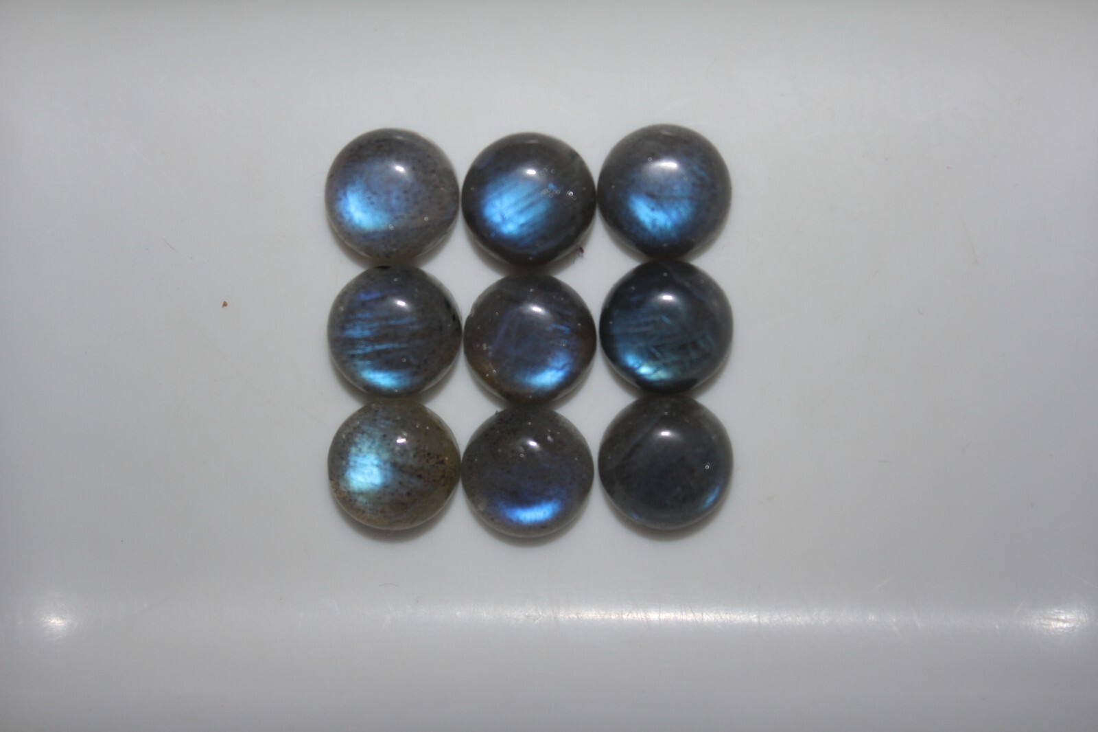 Labradorite 3mm, 4mm, 5mm, 6mm, 7mm, 8mm, 10mm Flat Back Round Cabochon Gem(s)