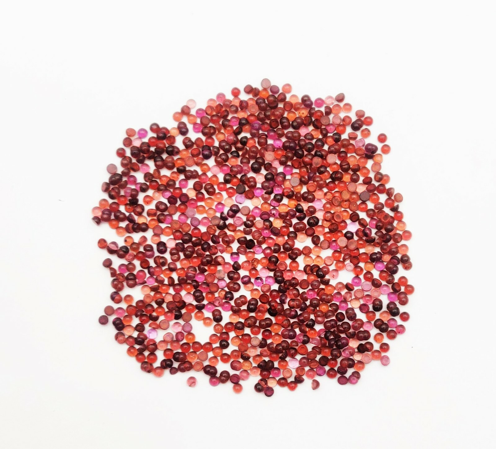 Natural Garnet Round Cabochon Loose Gemstone Lot 100 Pcs 2.50 MM