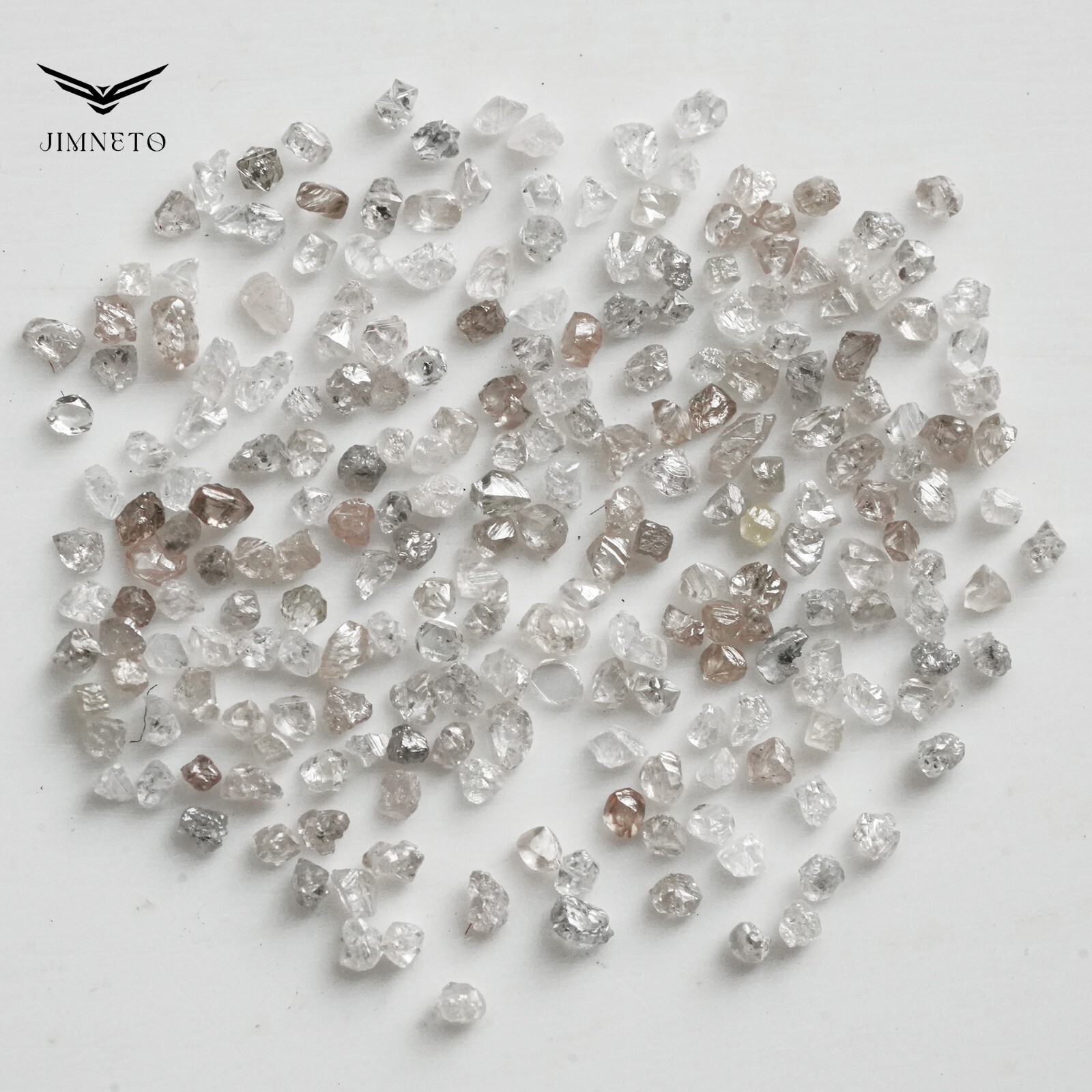 Raw Uncut Loose Diamonds, White In Color, Small Tiny 200count