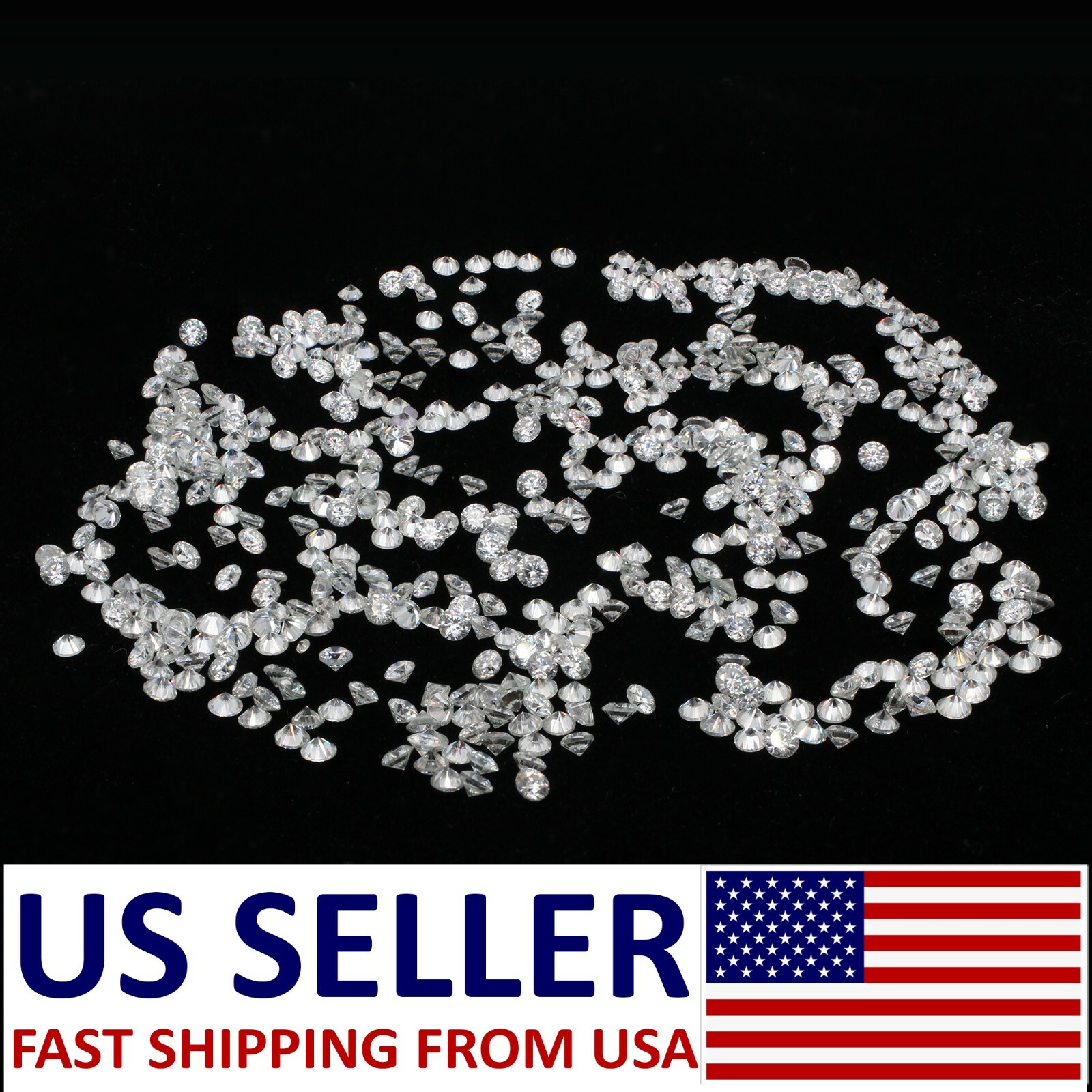 Natural Loose Brilliant Cut Diamond 10pc 0.8-2.8mm I1 Clarity J Color Round Cut