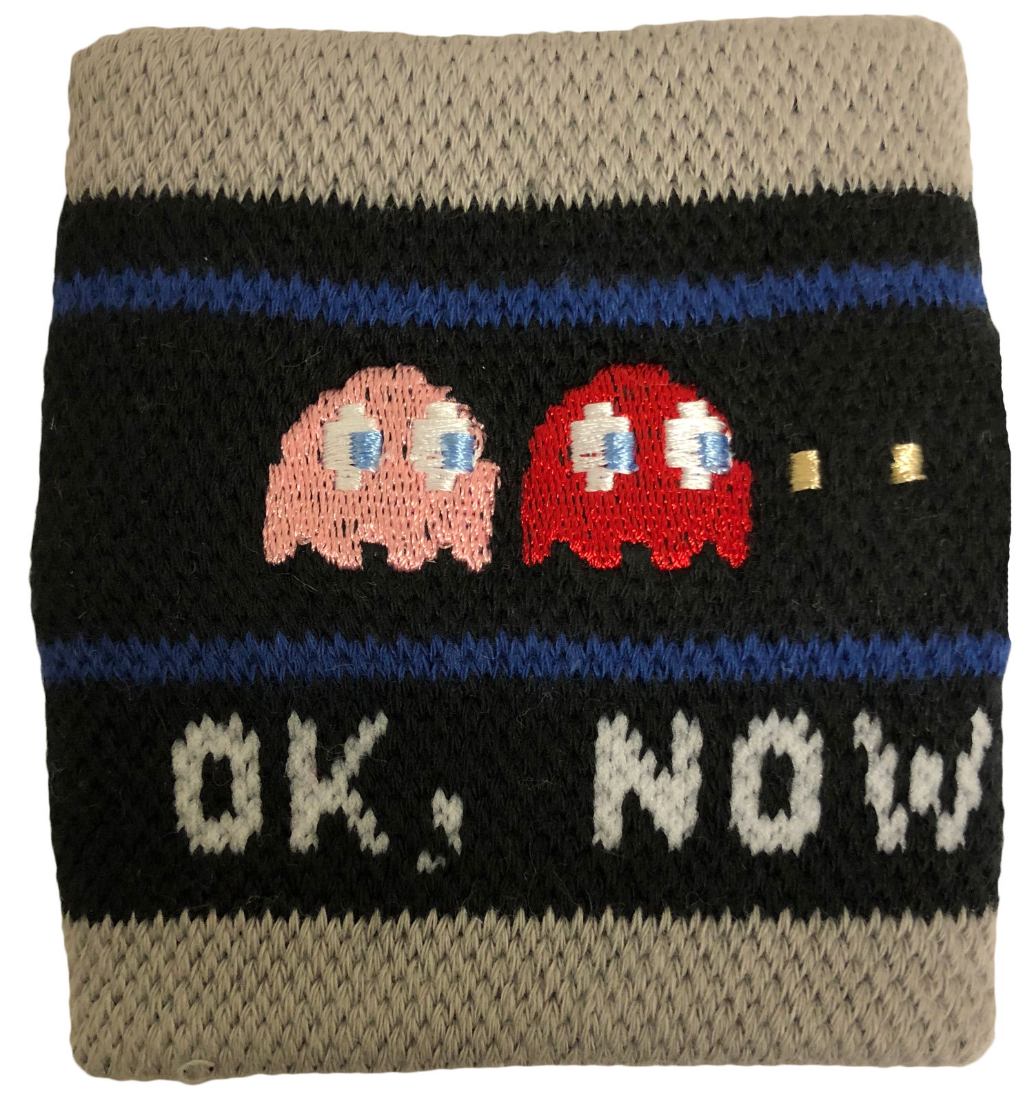 Pac-Man (Pacman) – Now What? Wristband Sweatband -Arcade Game, Video game Gift