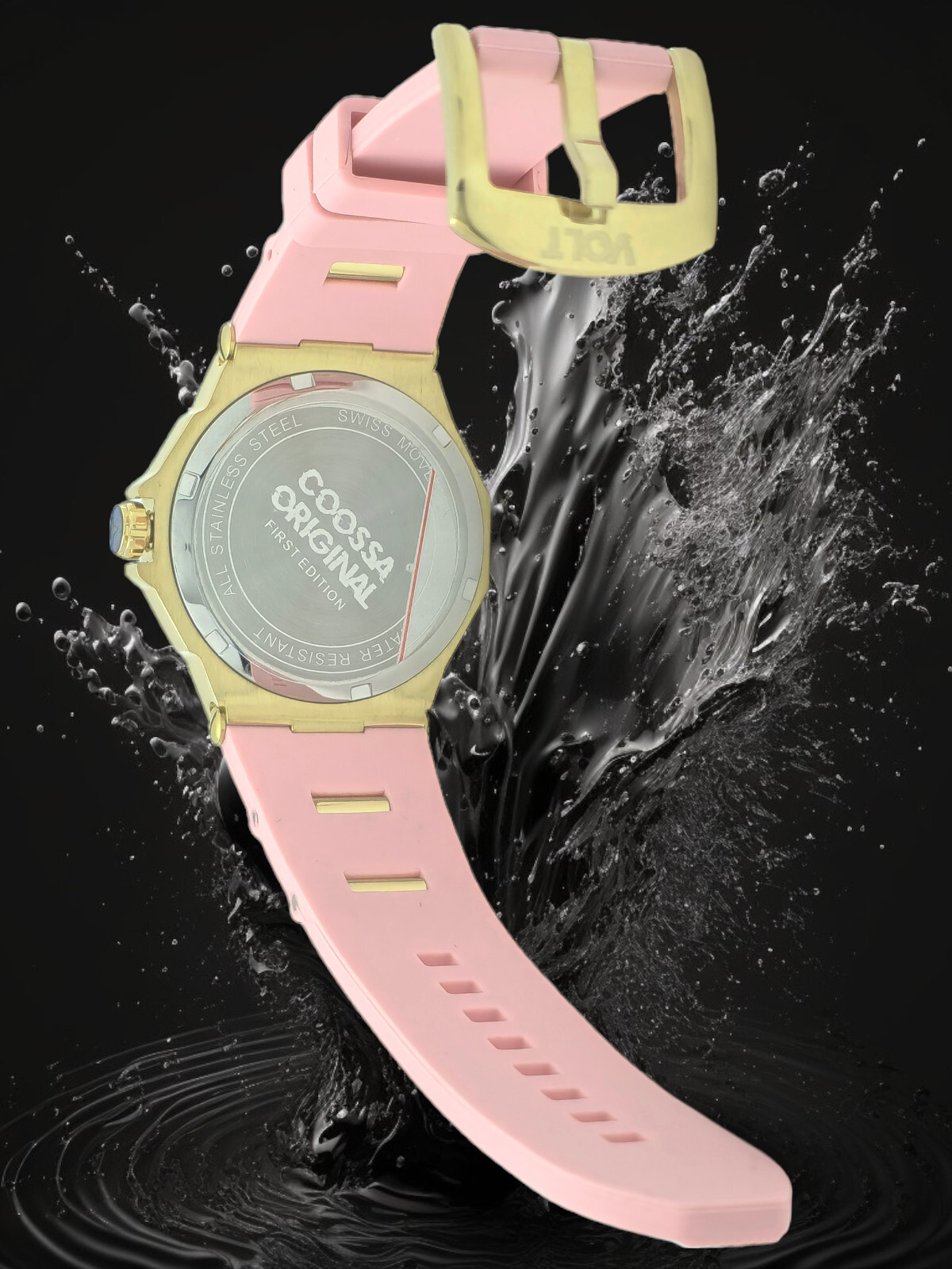 Coossa Original Women’s Watch 36.5MM Case Swiss Movt 100M WR Mother Of Pear Dial