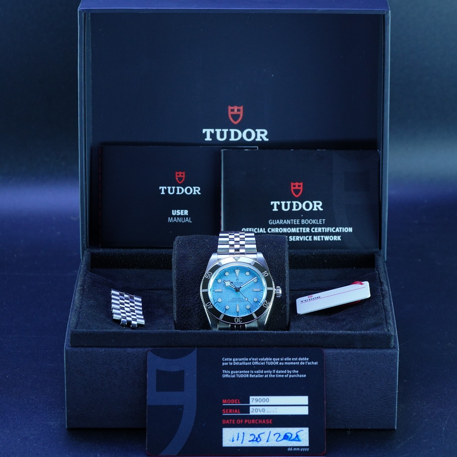 Tudor Black Bay 54 Lagoon Blue 37mm M79000-0001 Jubilee Bracelet Full Set 2025