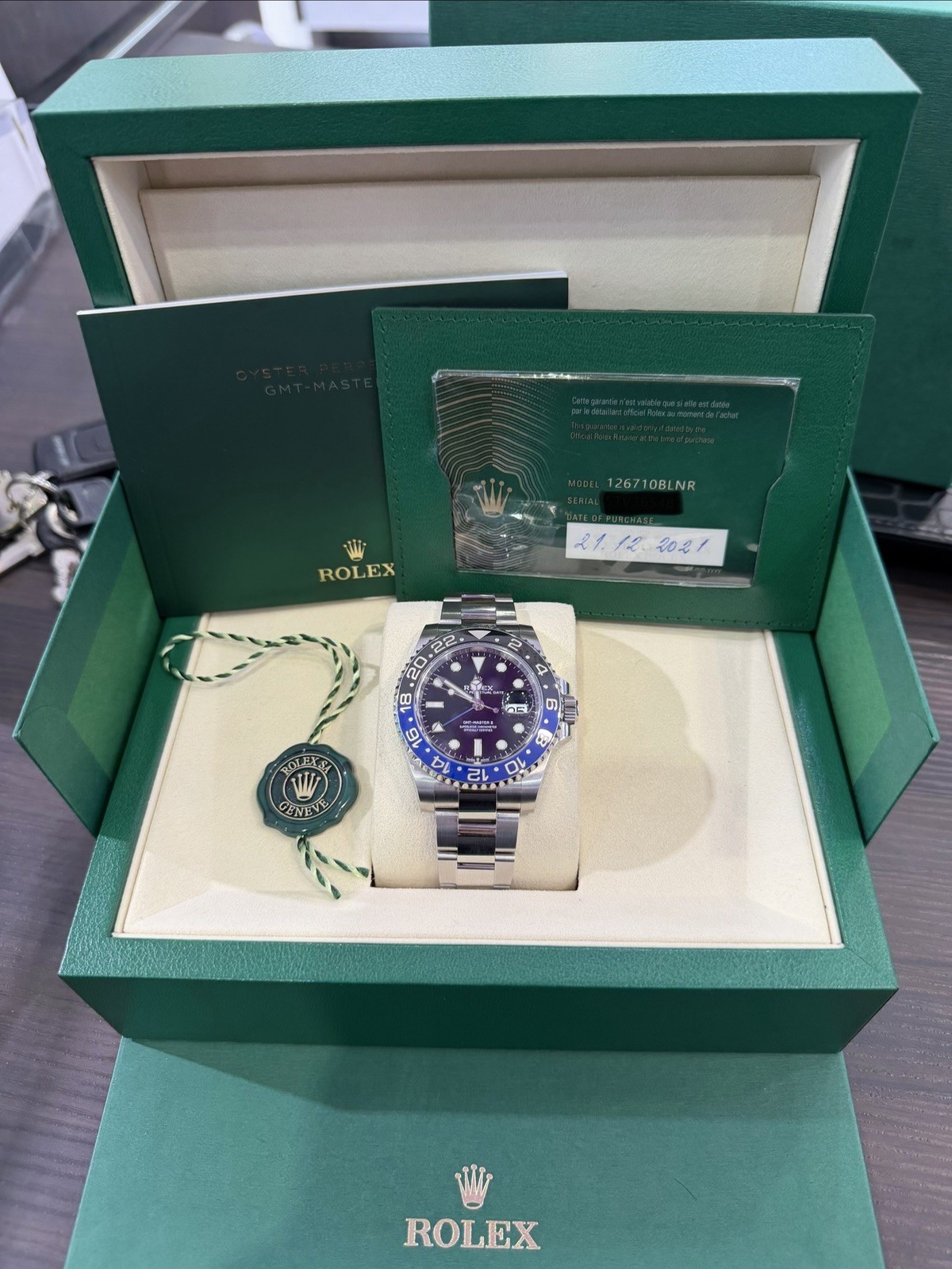 2021 Rolex GMT-Master II 126710BLNR Batman Silver Oyster Bracelet – Full Set