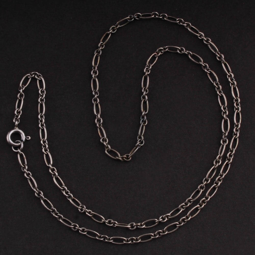 Georg Jensen Sterling Chain 45 cm, Silver. Figaro. Heritage. NEW! 1988-2013