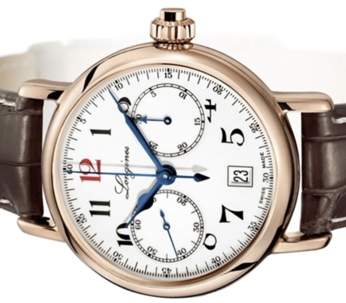 Longines Heritage Chronograph 18k Solid Rose Gold, L2.775.8.23.3