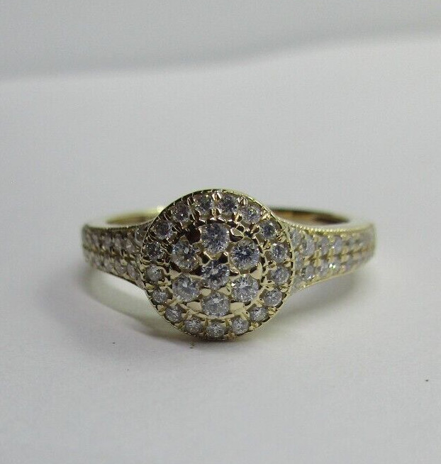 10K Gold Diamond Cocktail Ring Diamond=.90 Carat D-VS2 Size 5.25 Value=$3,900