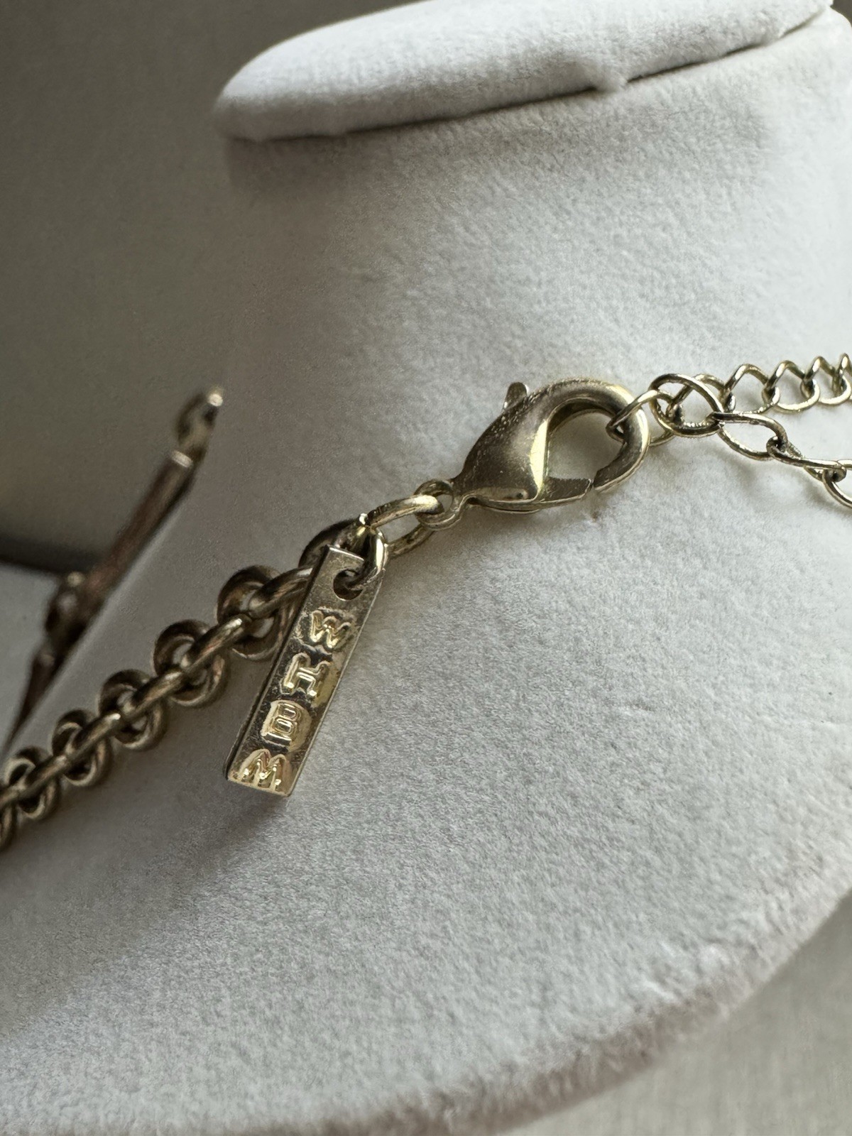 White House Black Market Brown Leather Necklace