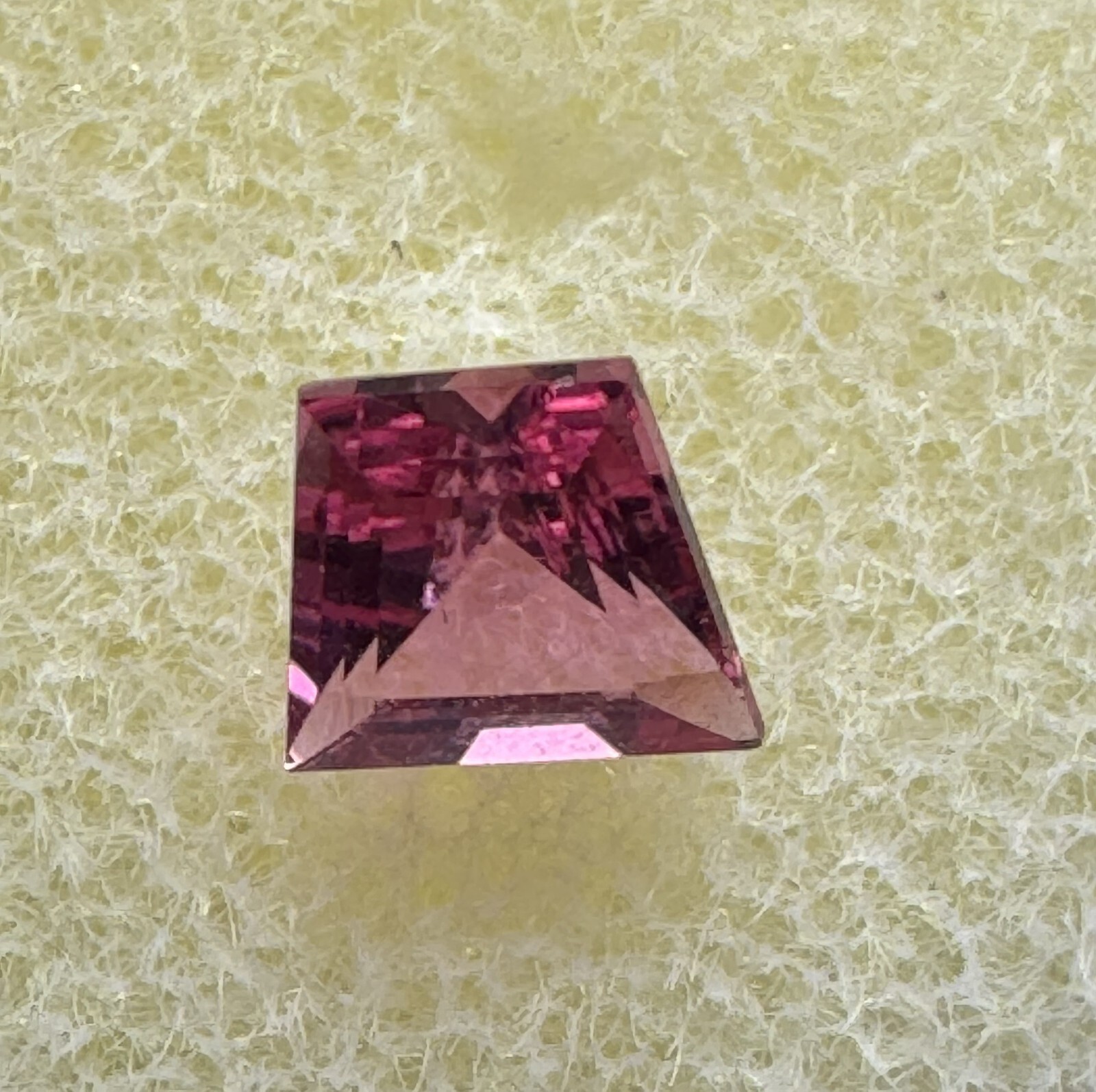 TOURMALINE, Pink, 0.43 Carats, 5 mm x 4.5 mm Tapered Baguette, Clean. #9