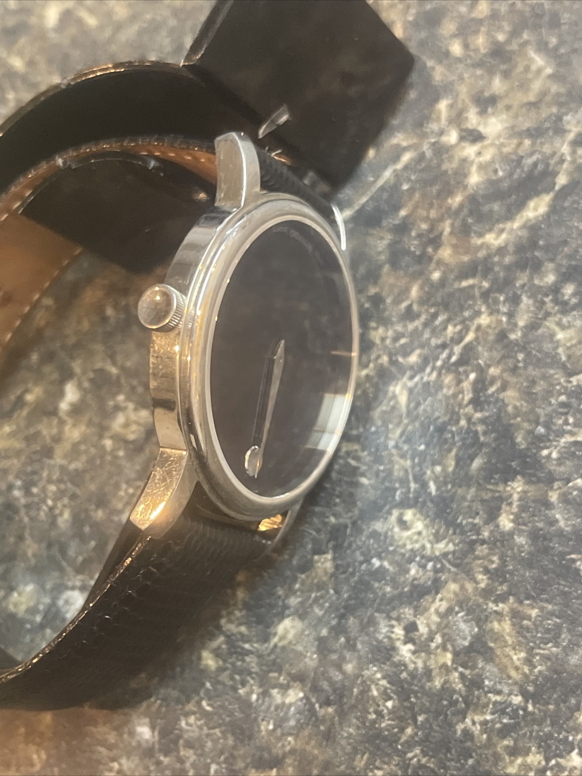 Movado Men’s Museum Black Dial Stainless Steel Watch Retail $695 -Great Deal
