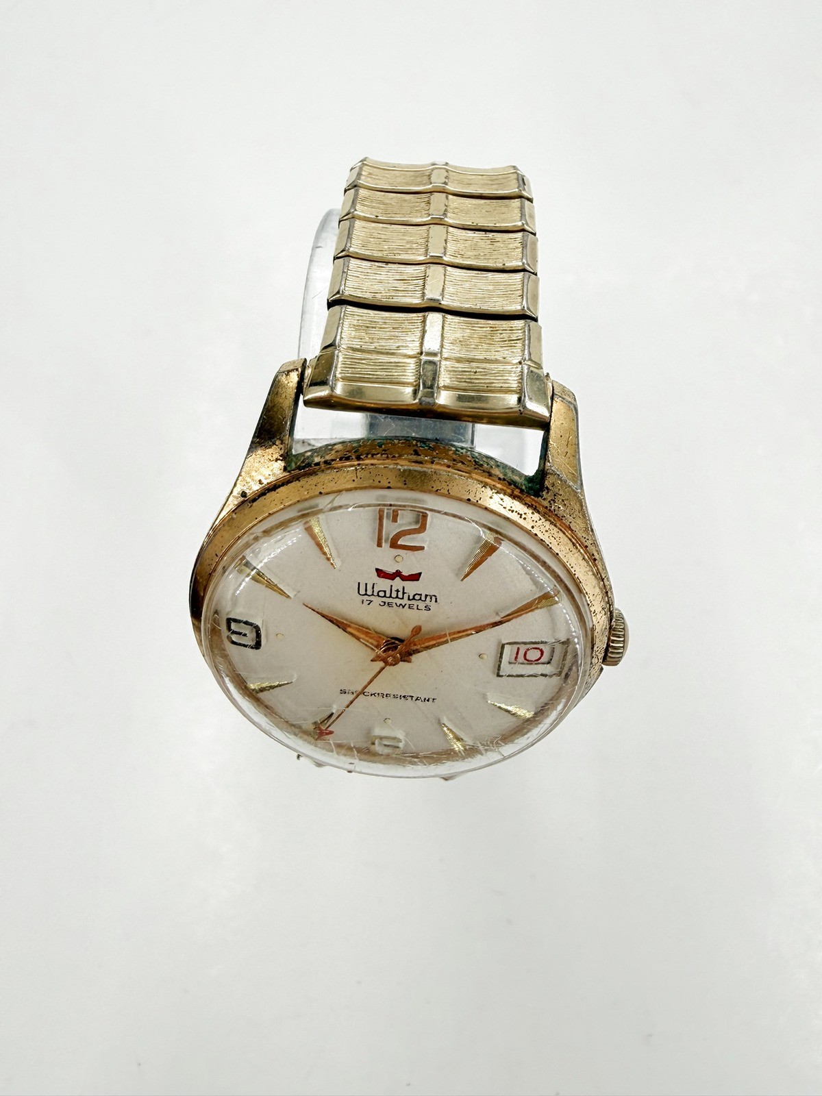 Vintage Waltham 17 Jewels Gold Filled Manual Wind Expansion Band