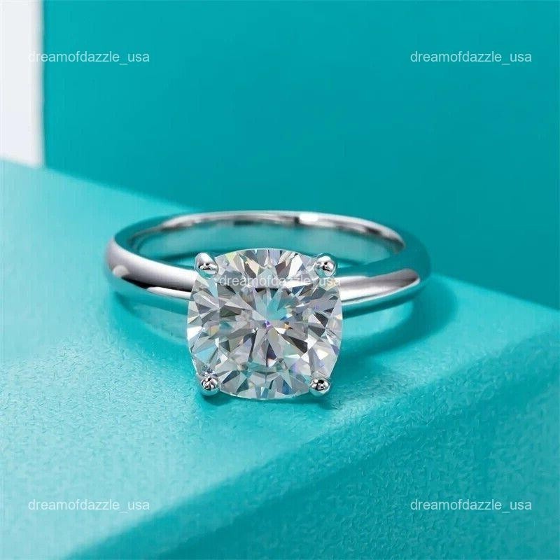 Mothers day Sale 14K White Gold Diamond No Stone New Solitaire Engagement Ring
