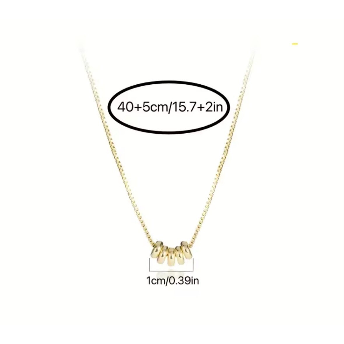 14k Over Silver Gold Bead Dainty Minimalist Layering Necklace Adjustable