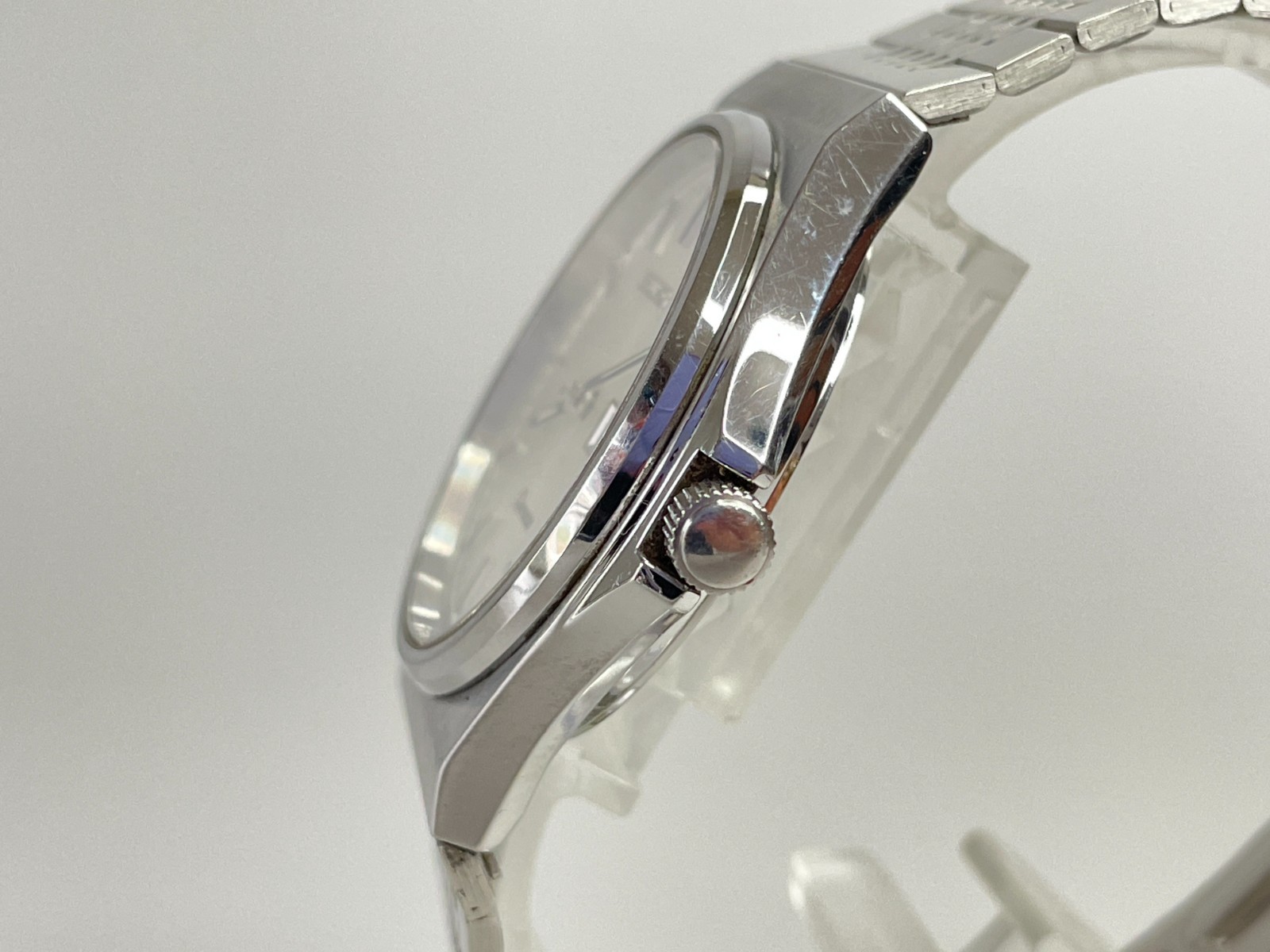 Vtg 1989 [N.Mint] Seiko Chronos 5H23-7D20 Japan 35mm Silver Dial Qz Men’s Watch