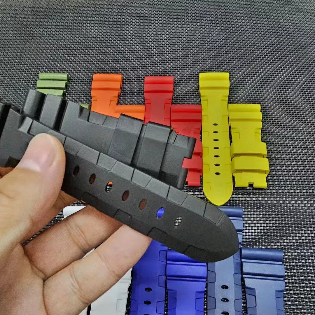 22 24mm 26mm FKM Rubber Watch Band Strap Fits Panerai Luminor Submersible Marina