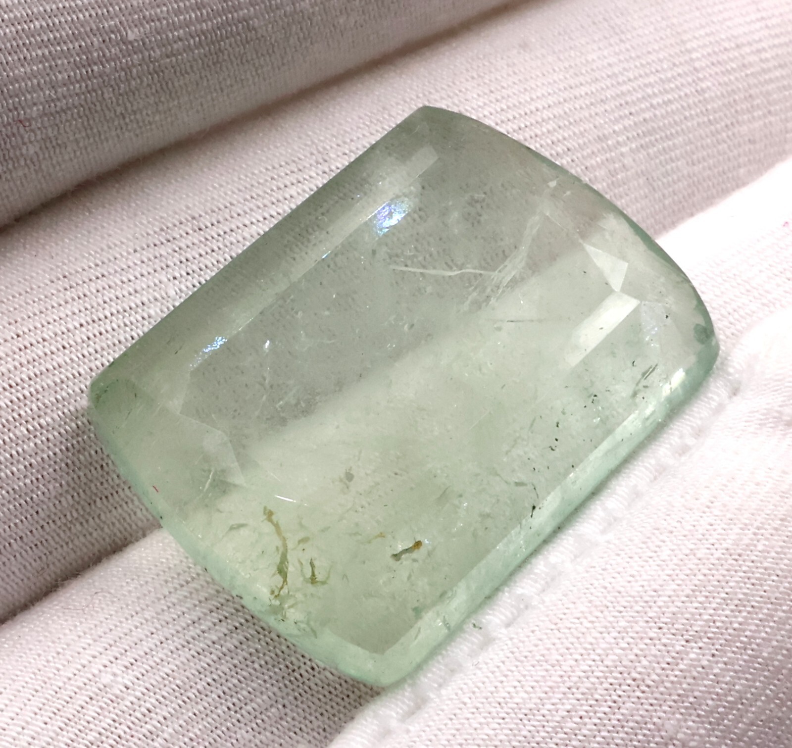 Aquamarine Natural Aquamarine Green Aquamarine Cushion Shape 43.85 Crt 28×21 mm
