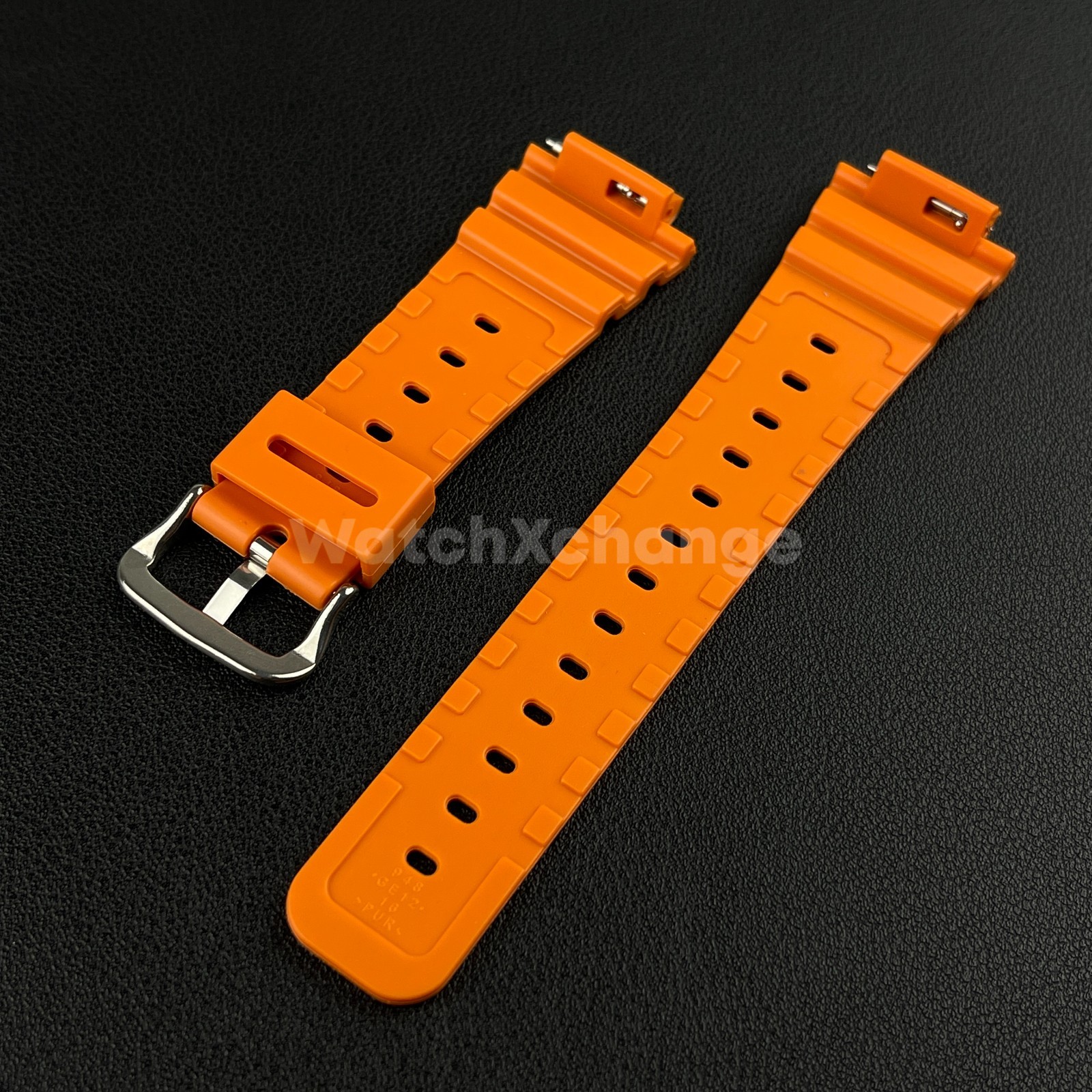 Orange Watch Strap For G-SHOCK Replacement Rubber Band CASIO GA2100 GA2110 16mm