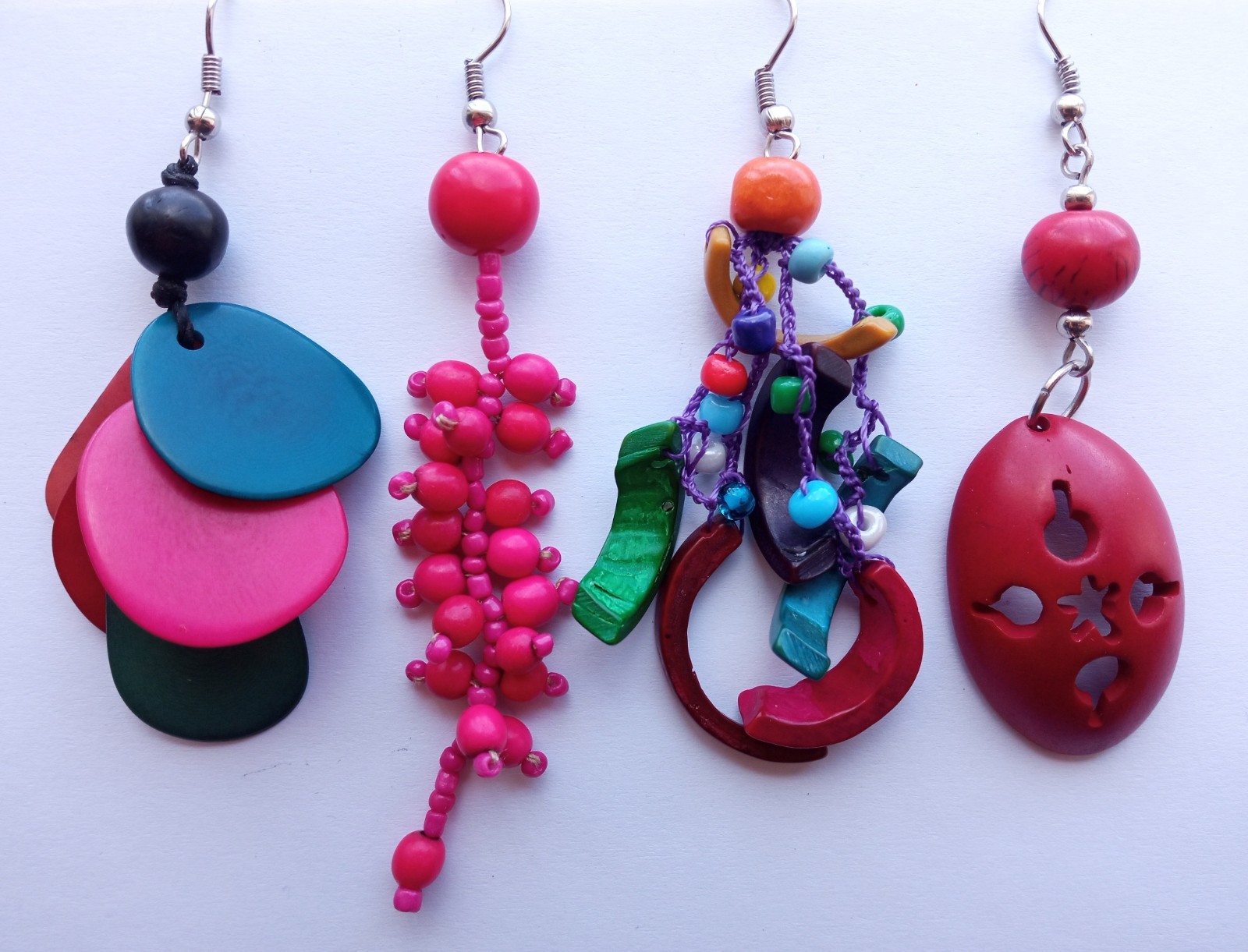 🔥Wholesale 20 Pairs Peruvian Jewelry Amazon Seed Earrings Handmade Boho Style🔥