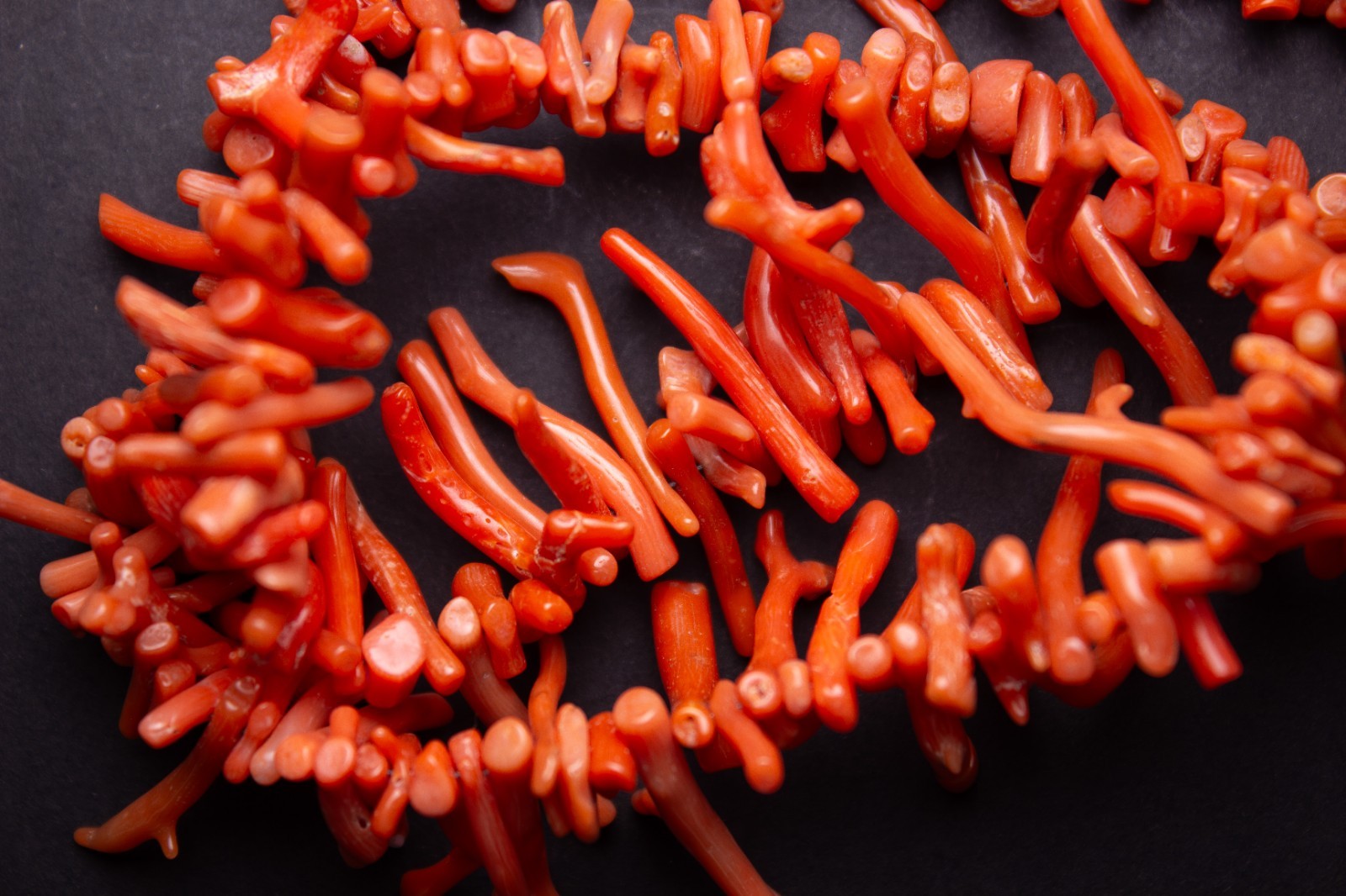 Necklace – Mediterranean Coral – Vintage 32 Gr 42cm