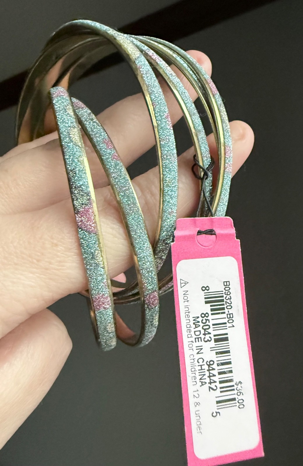 Betsey Johnson blue and gold sparkly glittery bangles NWT – MAKE AN OFFER